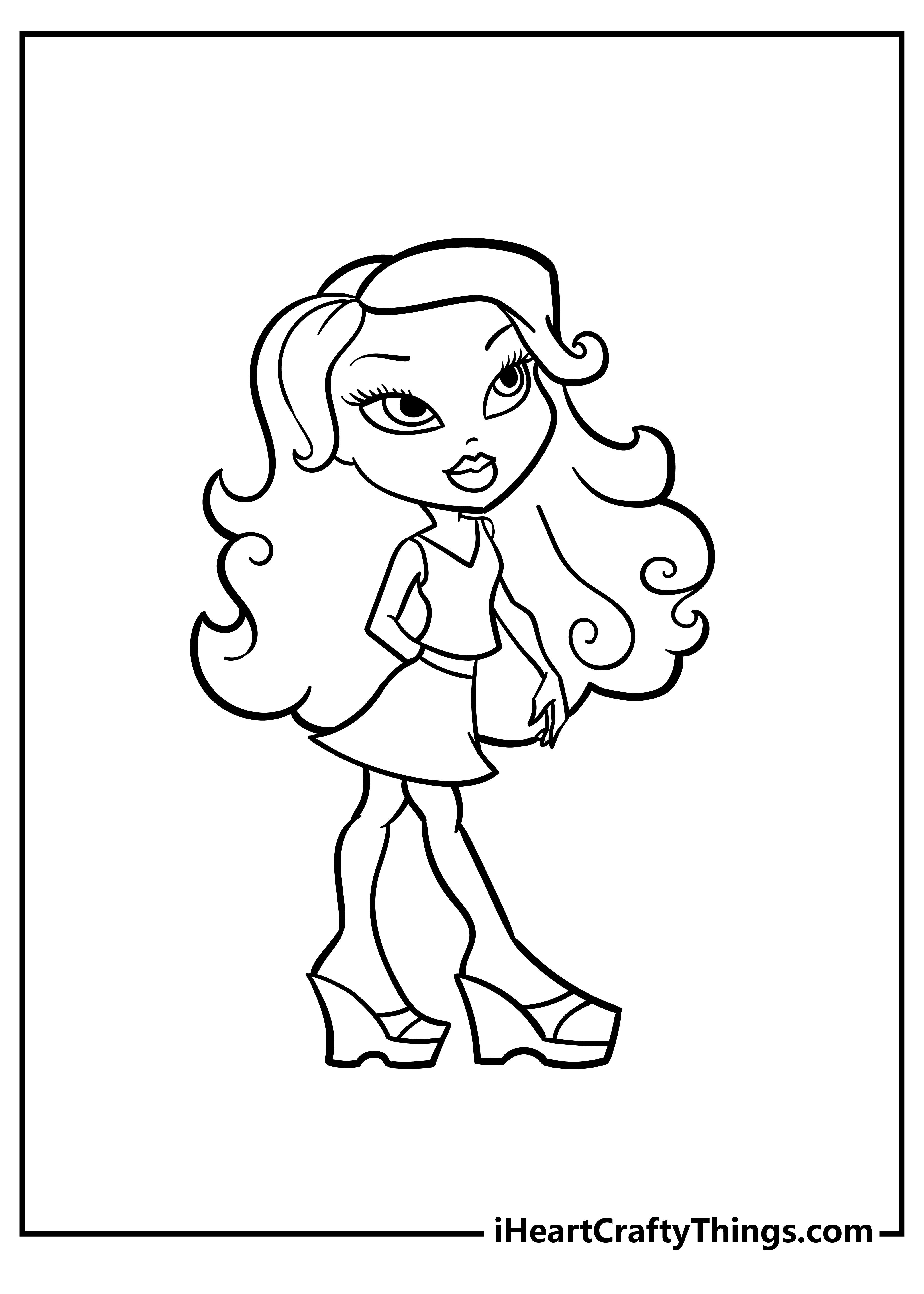 Bratz Coloring Pages for adults free printable