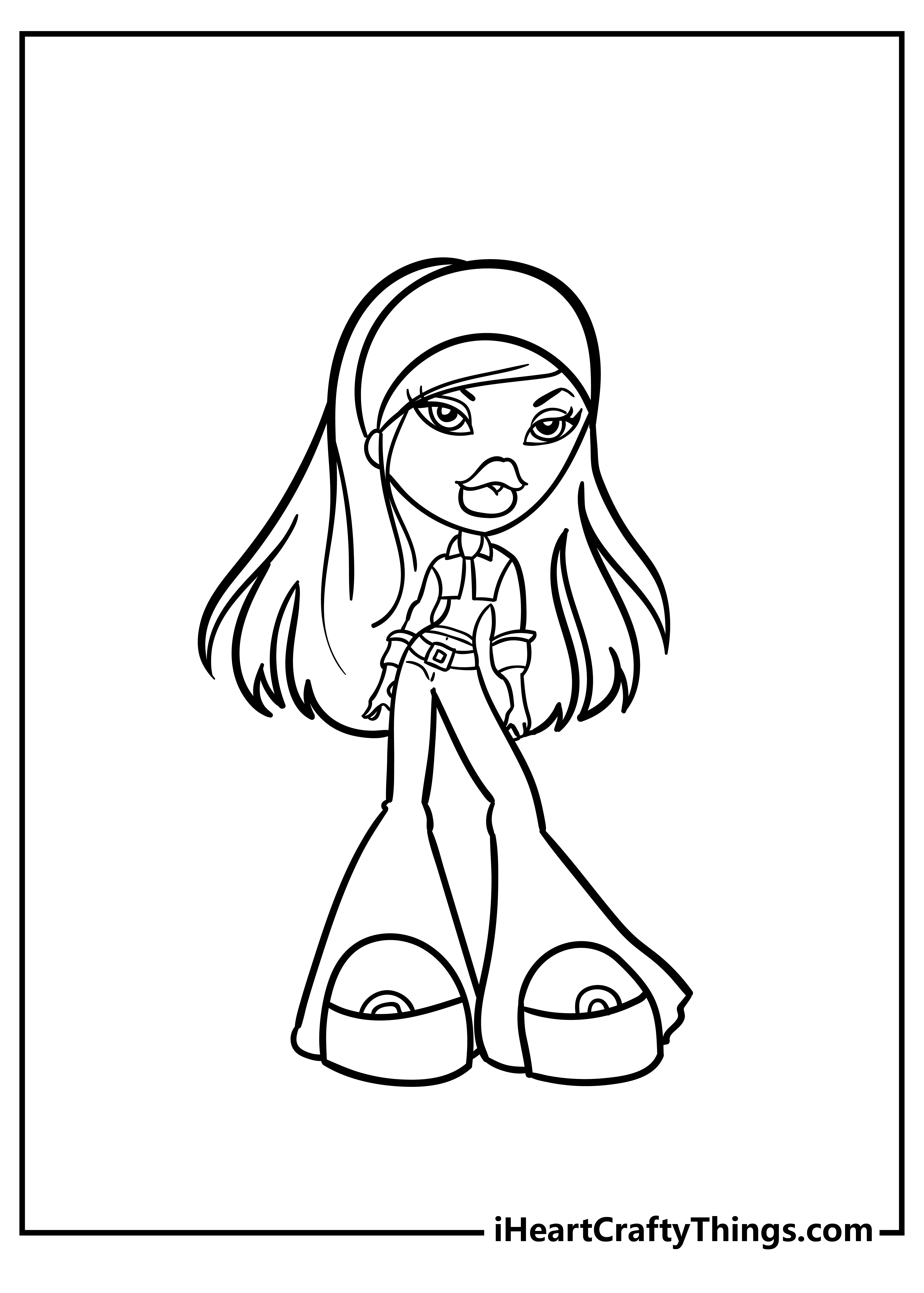 Bratz Coloring Pages free pdf download