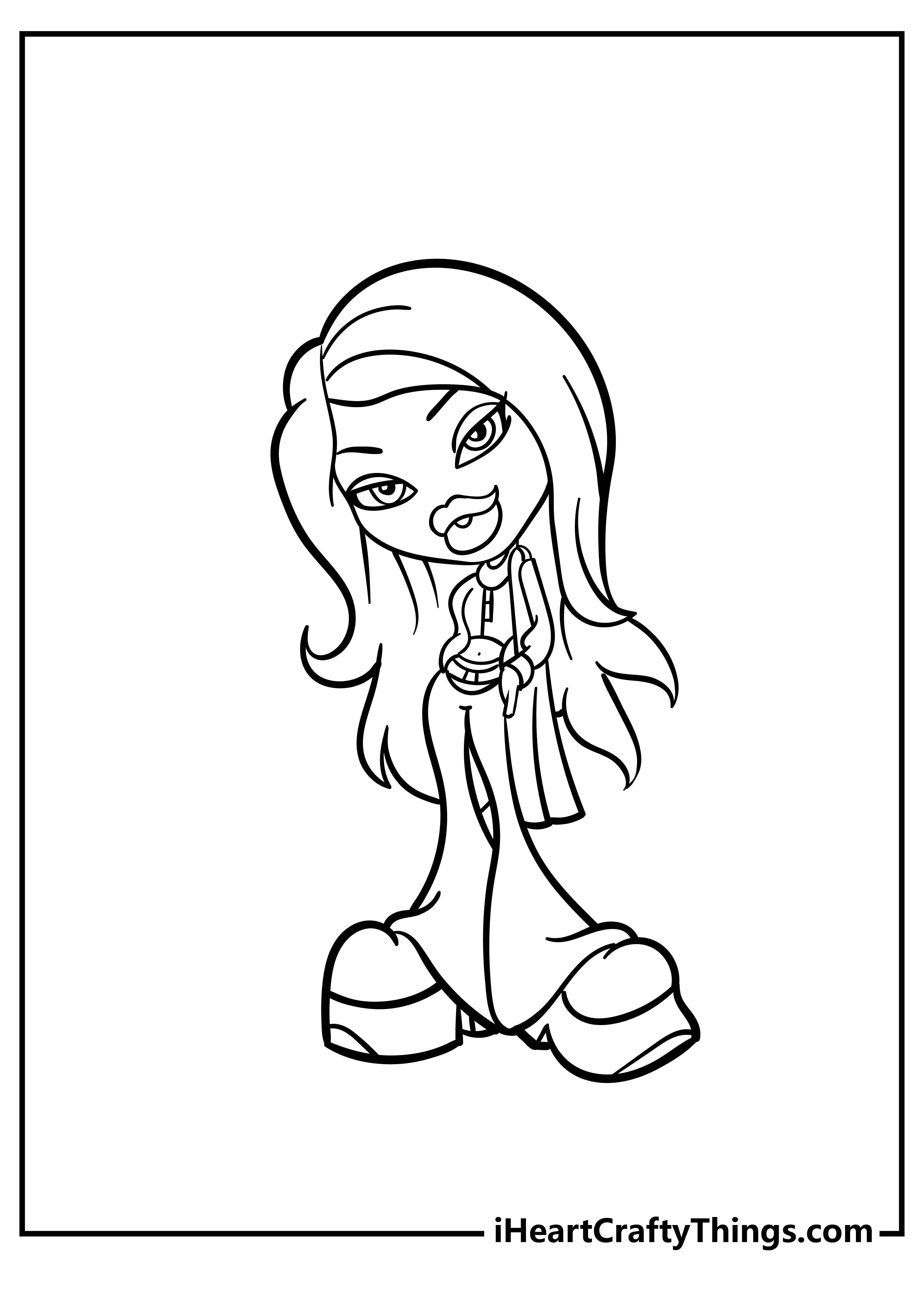 Bratz Coloring Pages for preschoolers free printable