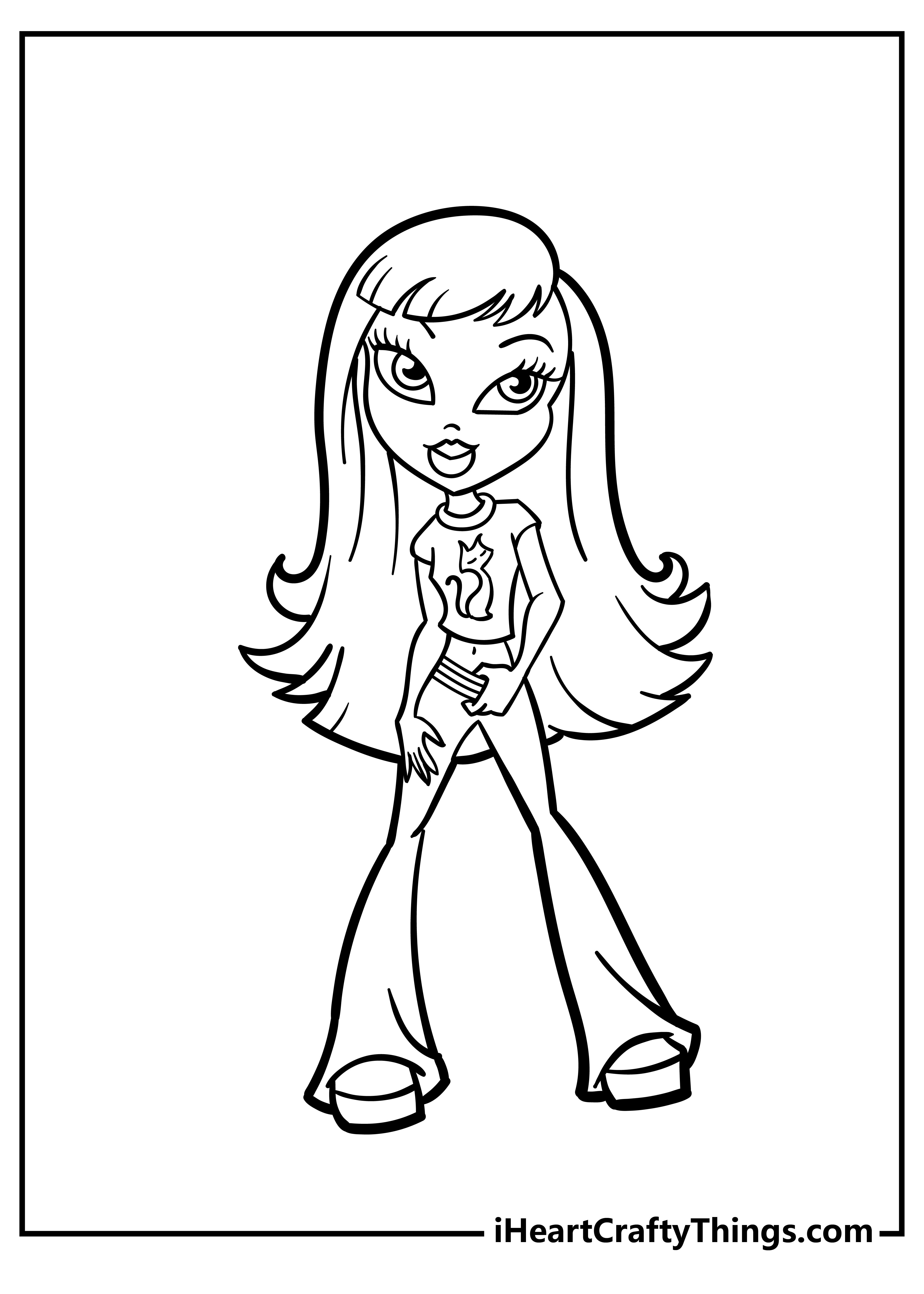 Bratz Coloring Book: Perfect Colouring Pages For Kids And Adults With  Illustration High-Quality To Relax and Stress Relieve