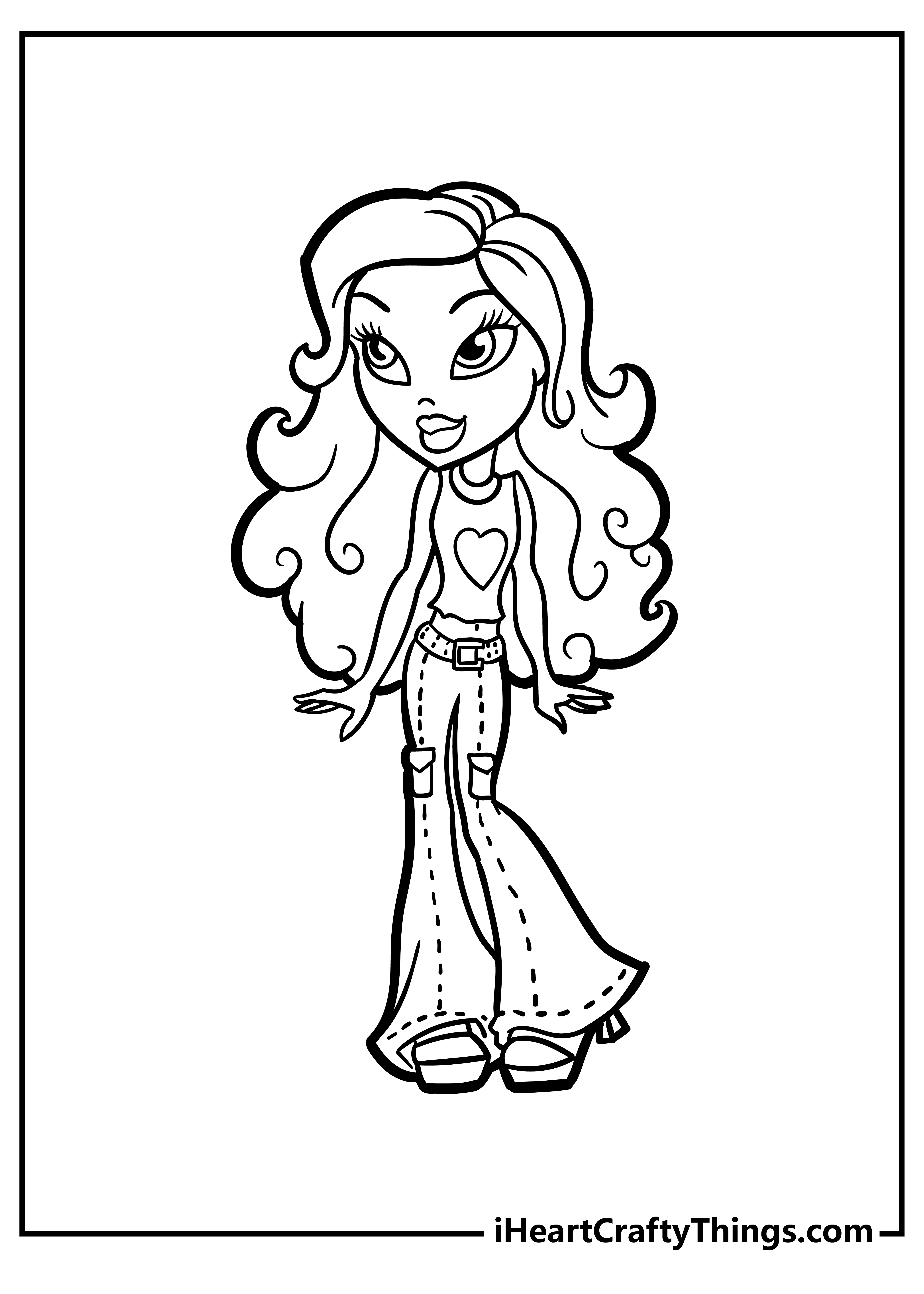 Bratz coloring picture