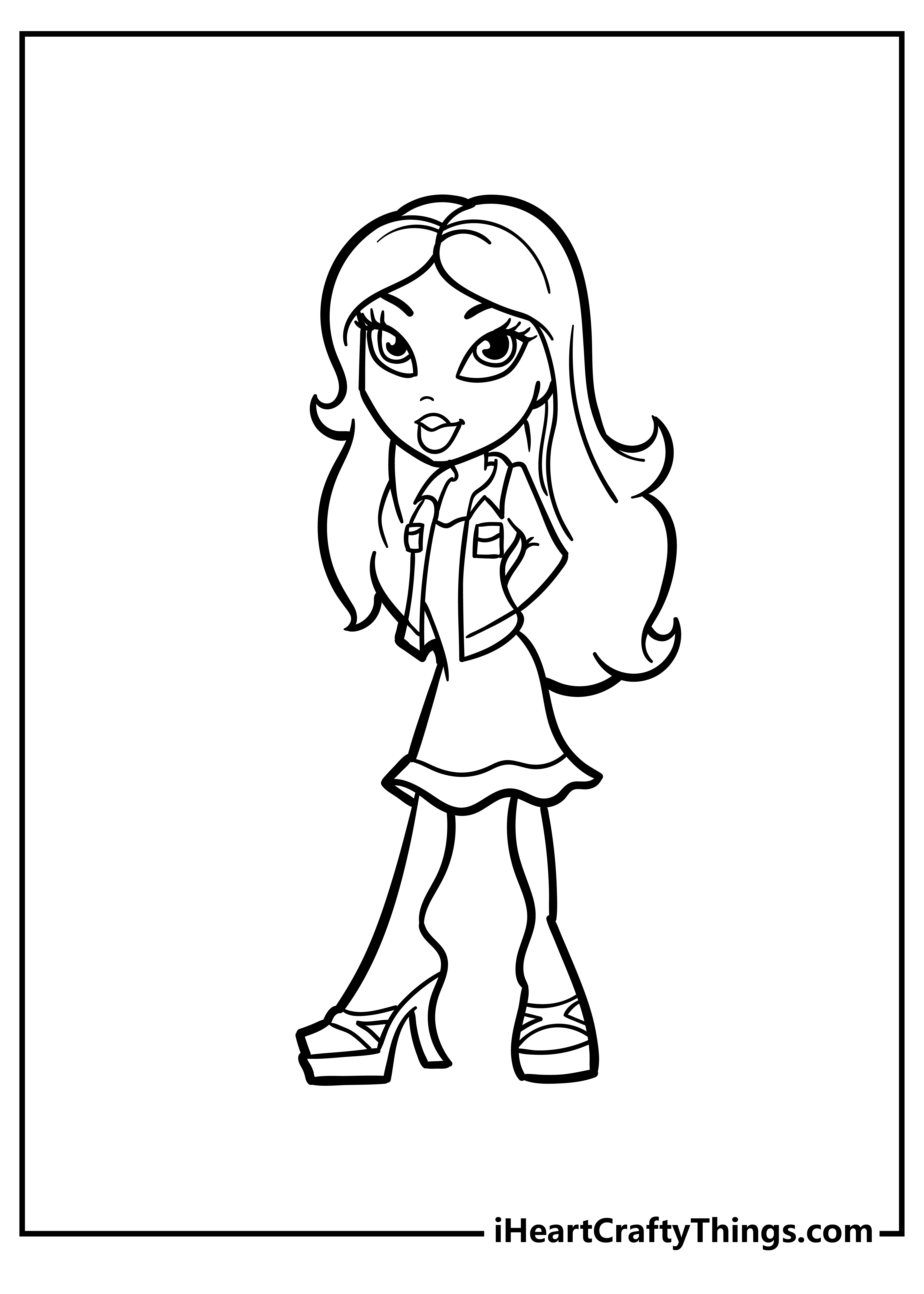 24 Bratz Dolls Coloring Pages ChristeneShanae
