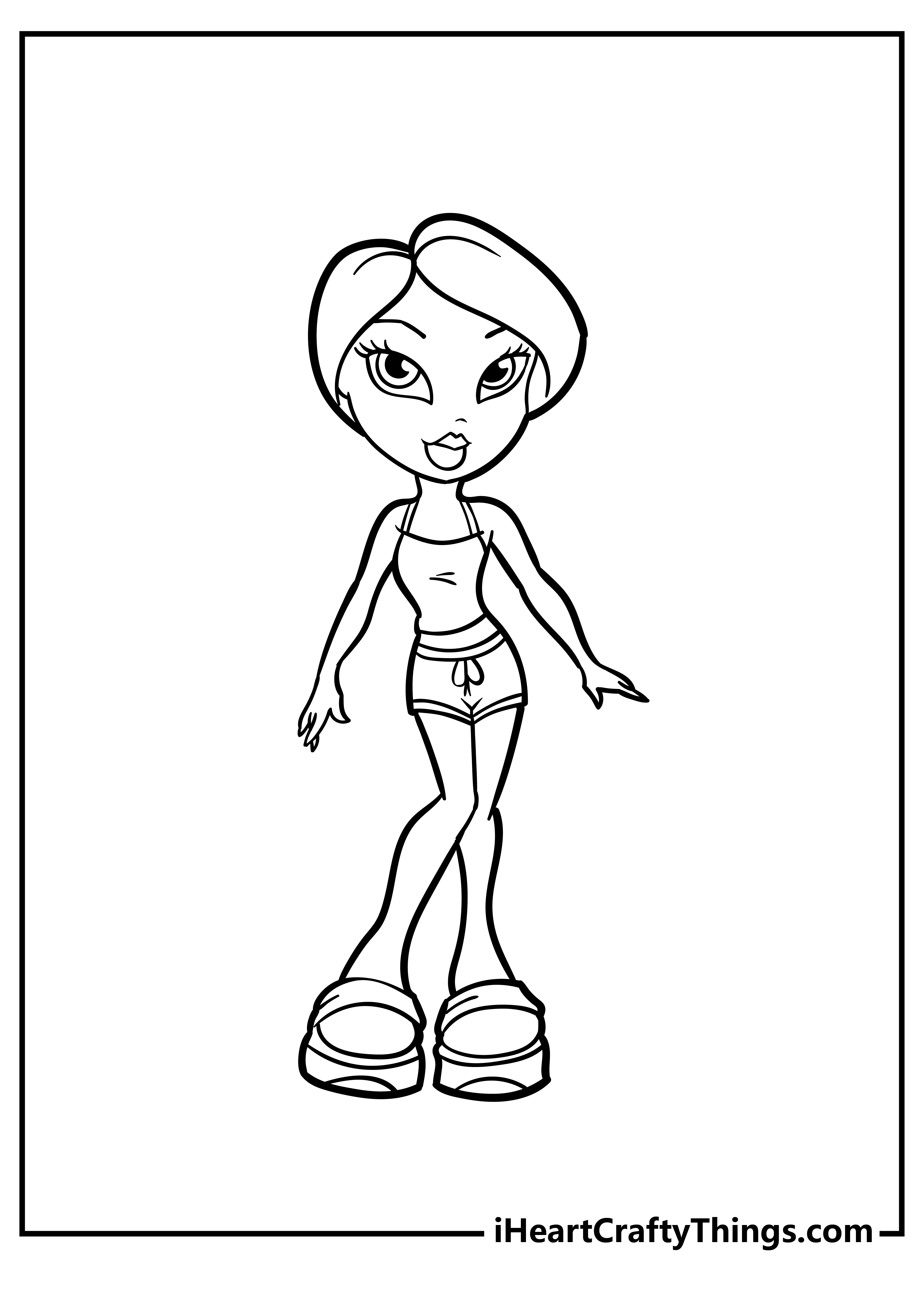 Printable Bratz Coloring Pages for Kids: Where Fashionable Adventures Begin