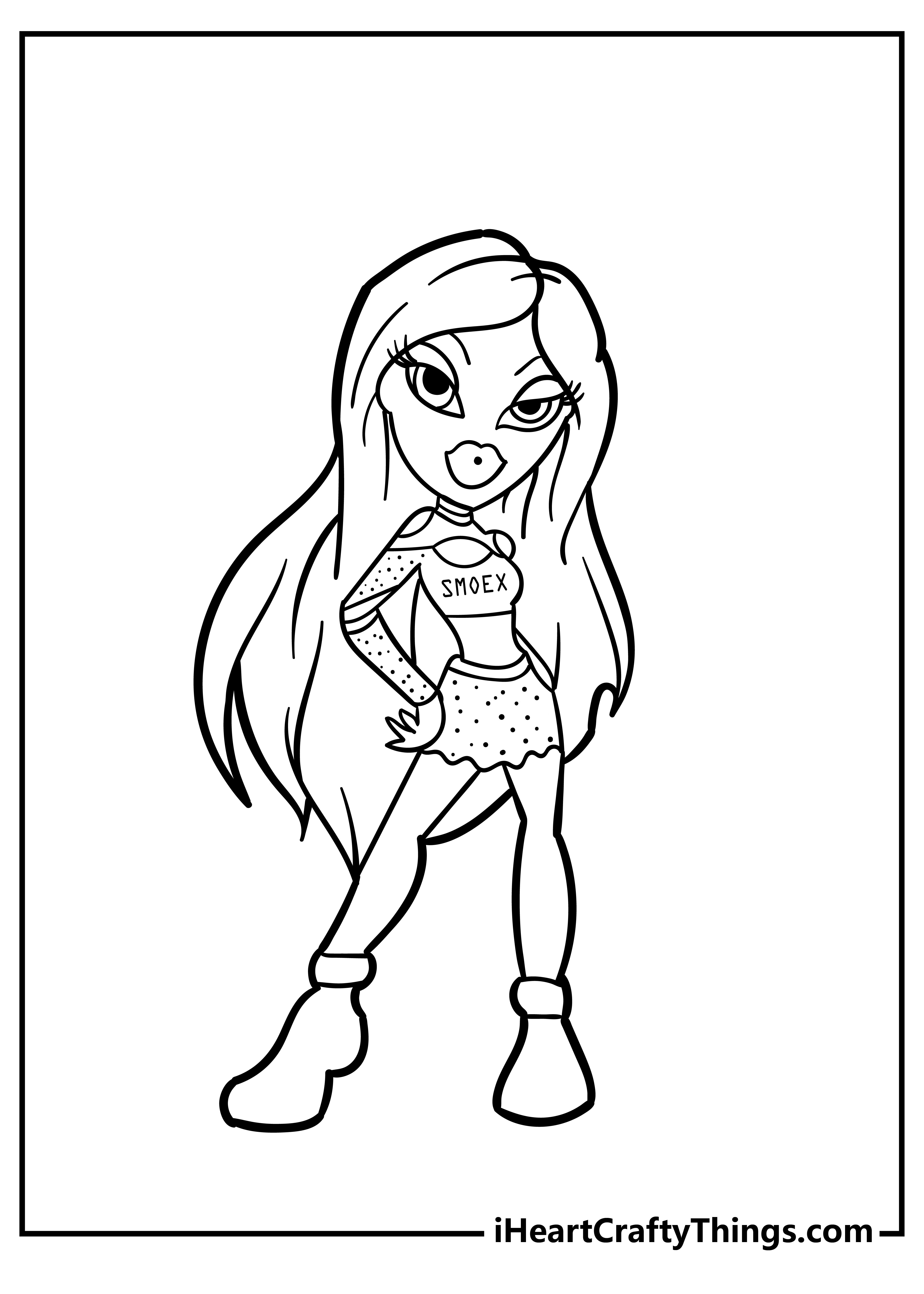 Bratz Coloring Pages That Are Printable - Tradebit