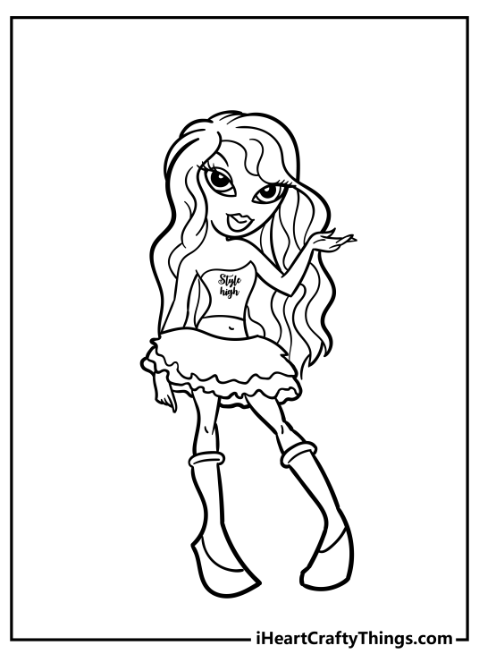 Bratz coloring pages
