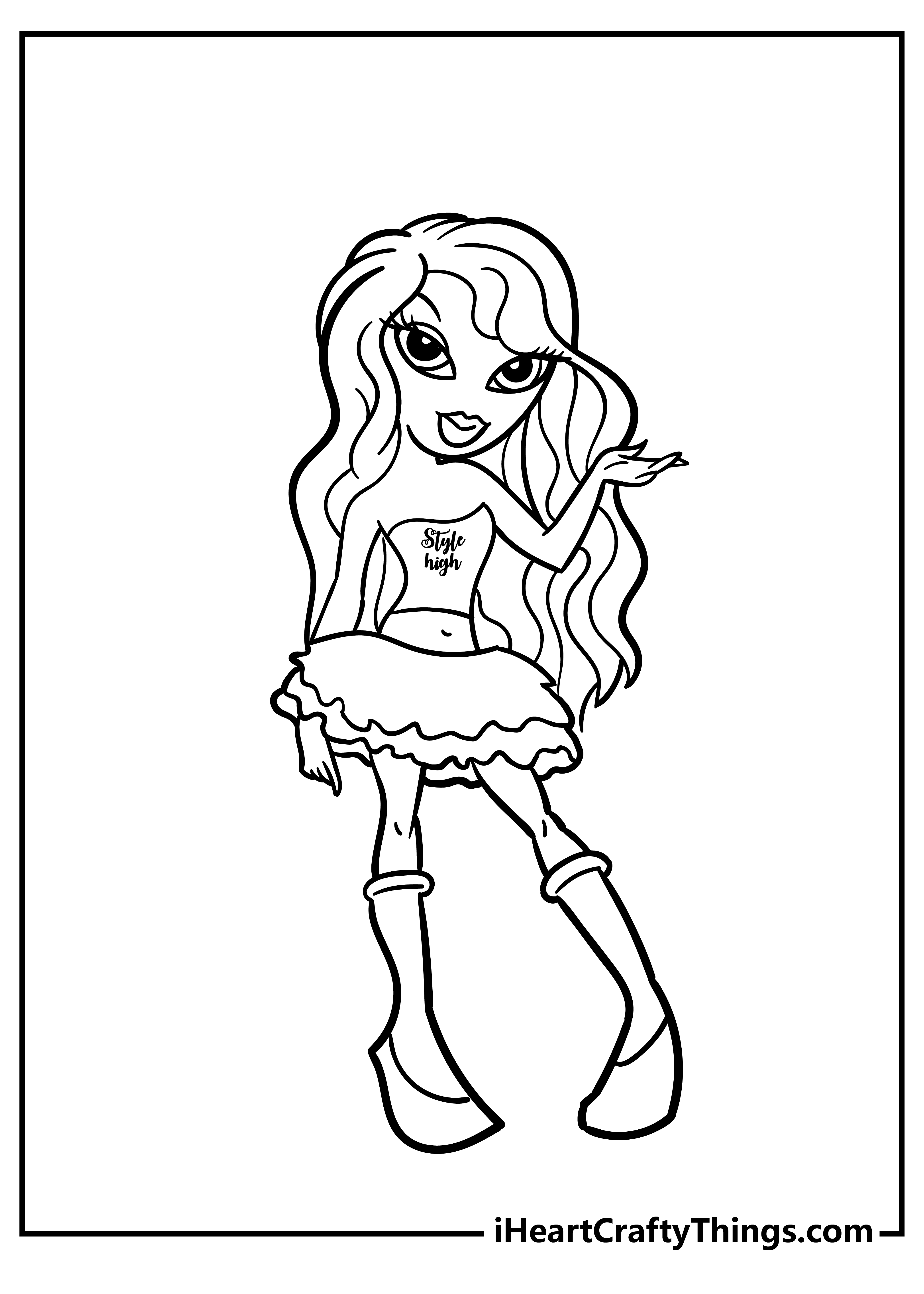 Bratz Coloring Pages Yasmin And Her Petals