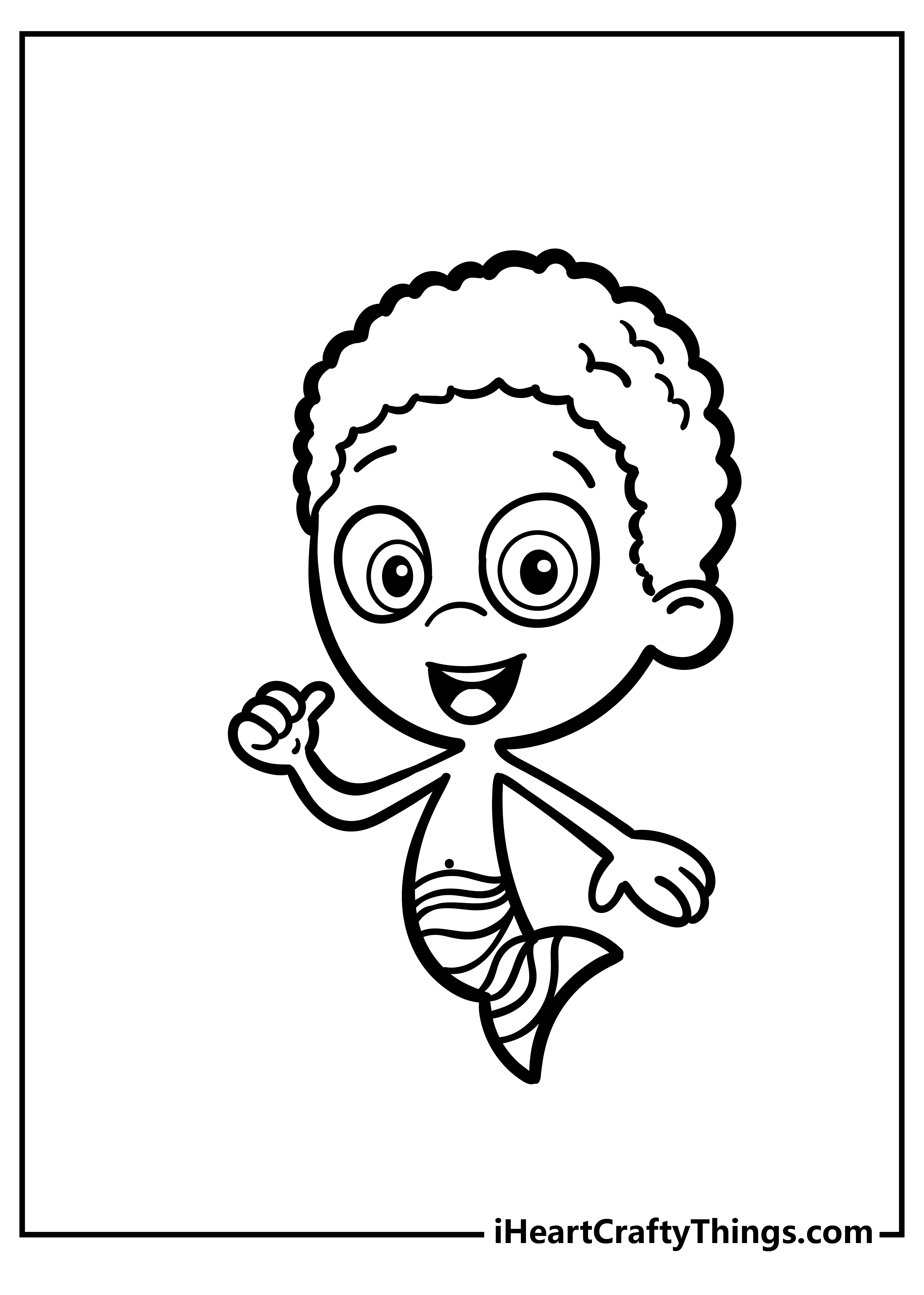 Bubble Guppies Coloring Sheet for children free download