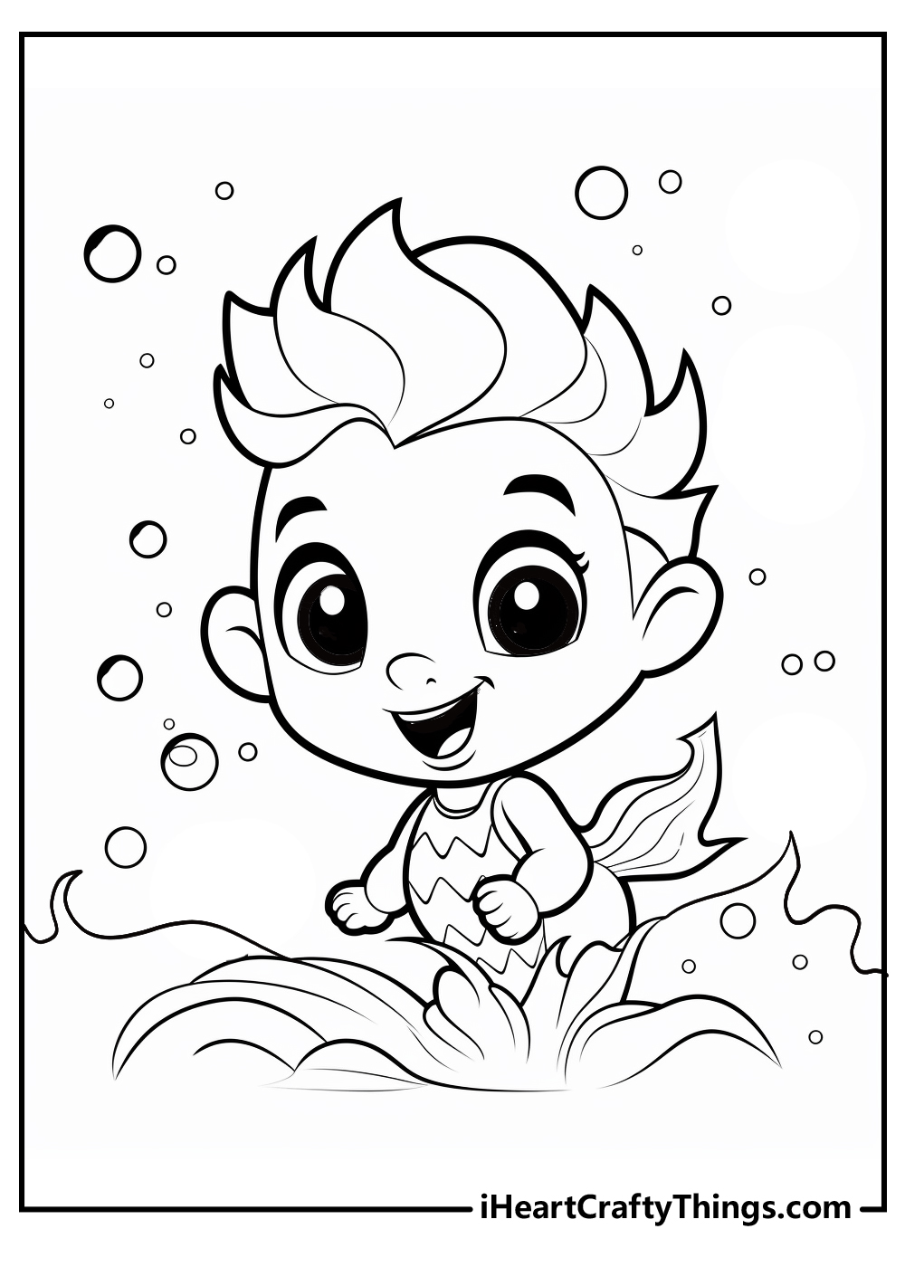 Goby bubble guppies coloring printable