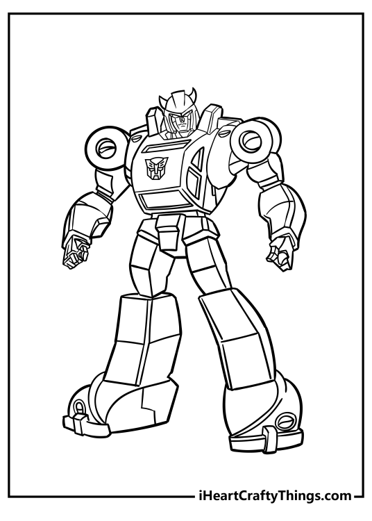 Bumblebee-themed picture featuring Transformer looking really serious and ready for action