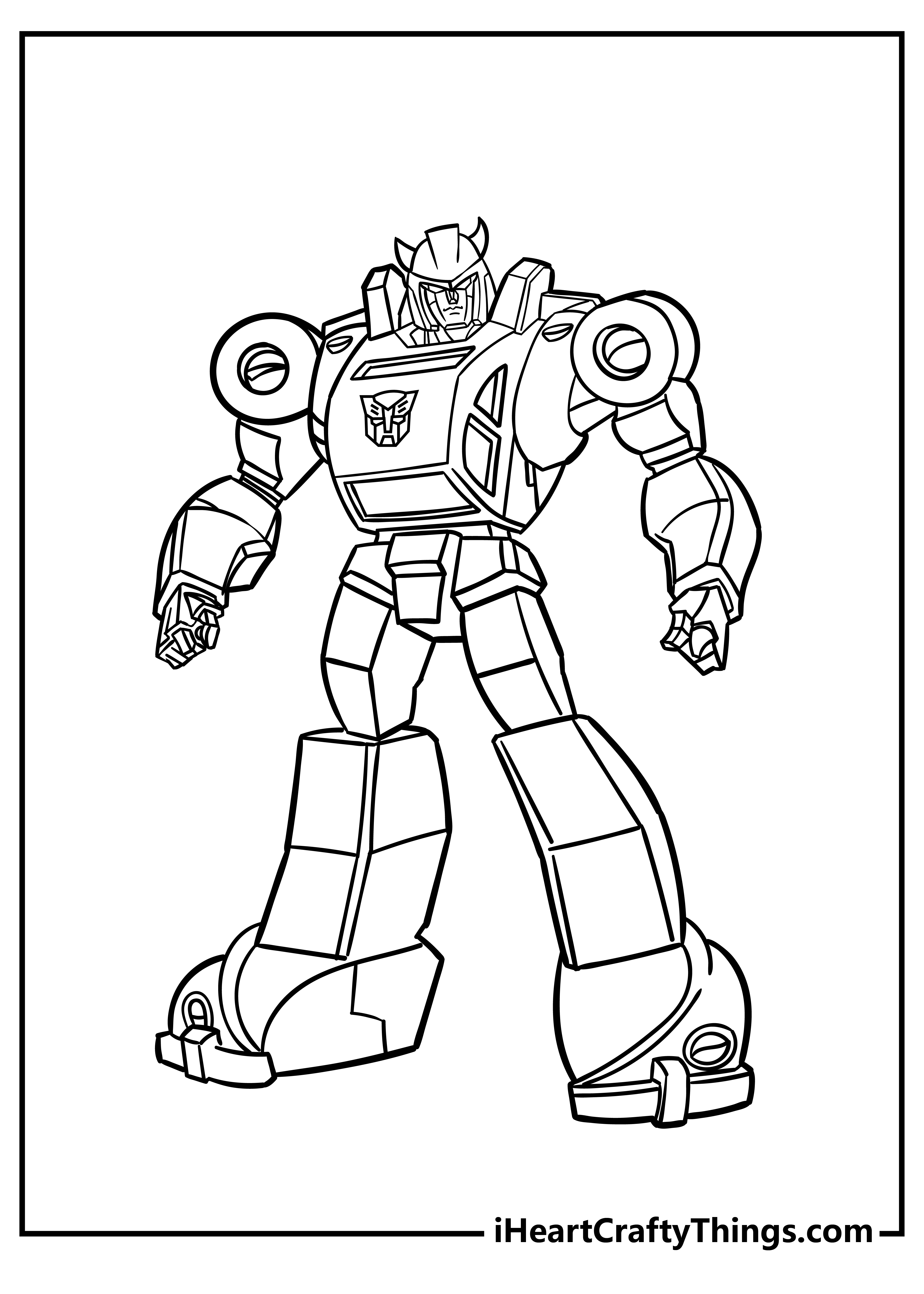 Bumblebee Easy Coloring Pages