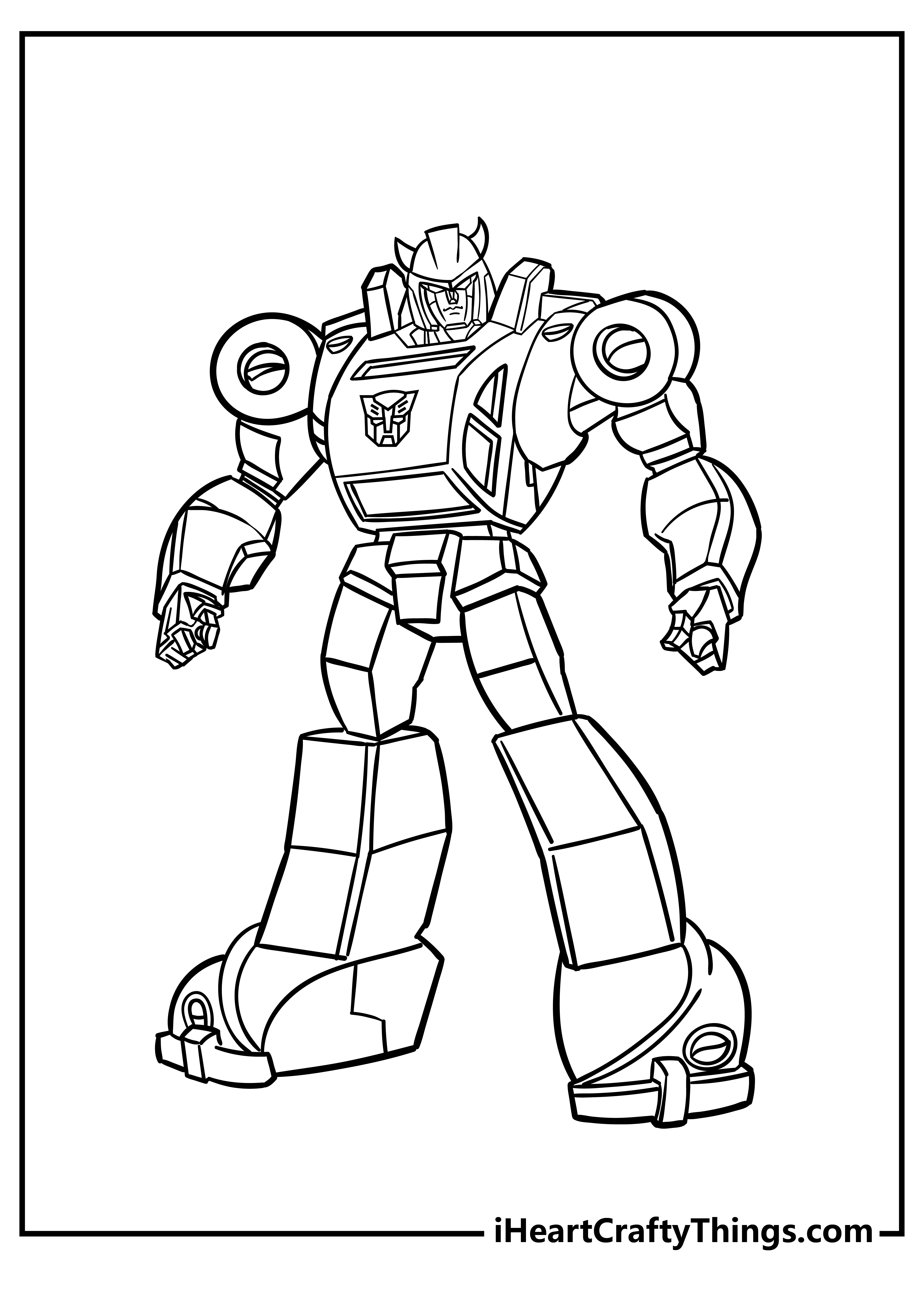 transformers bumblebee coloring pages