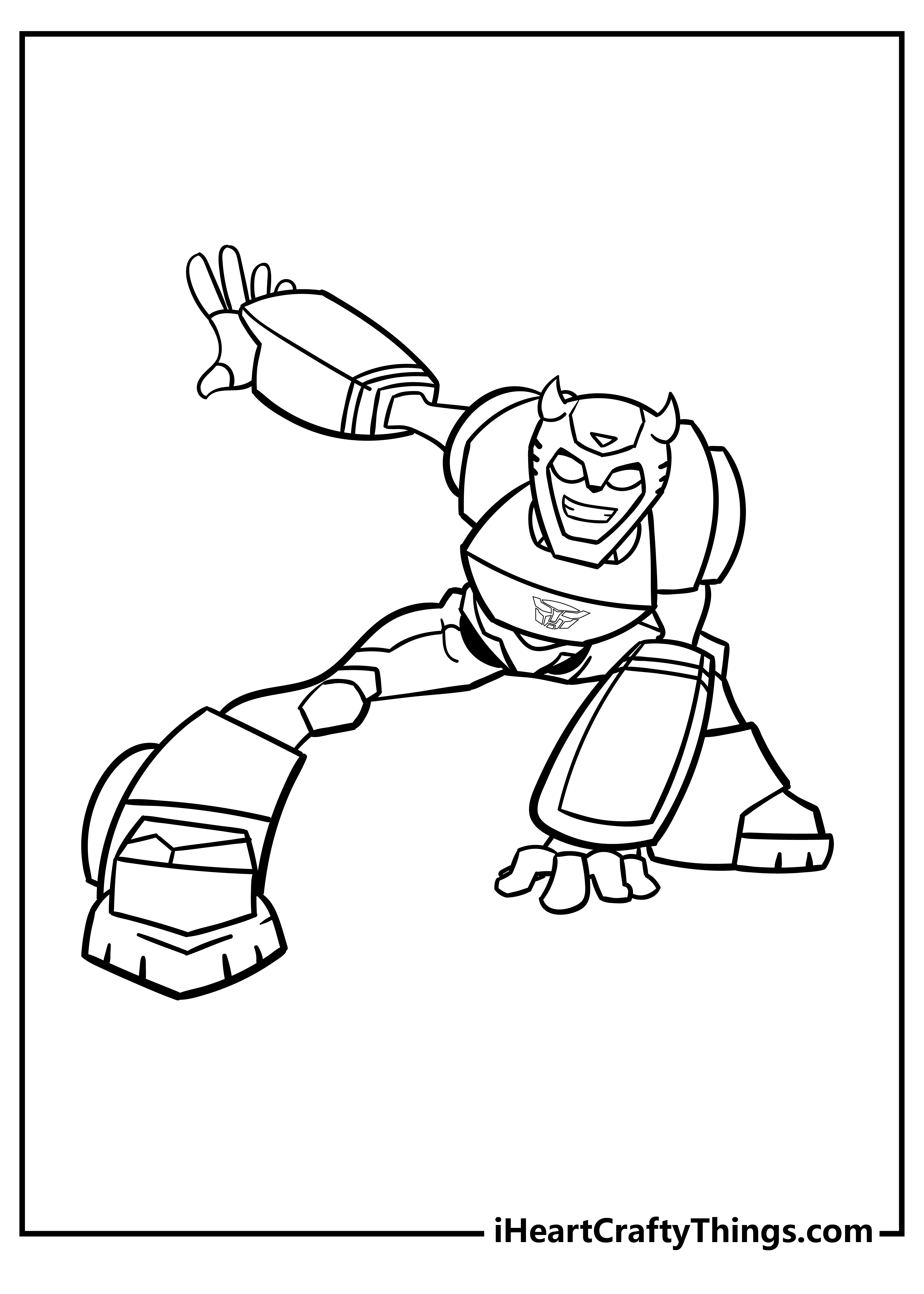 transformers coloring pages bumblebee cartoon