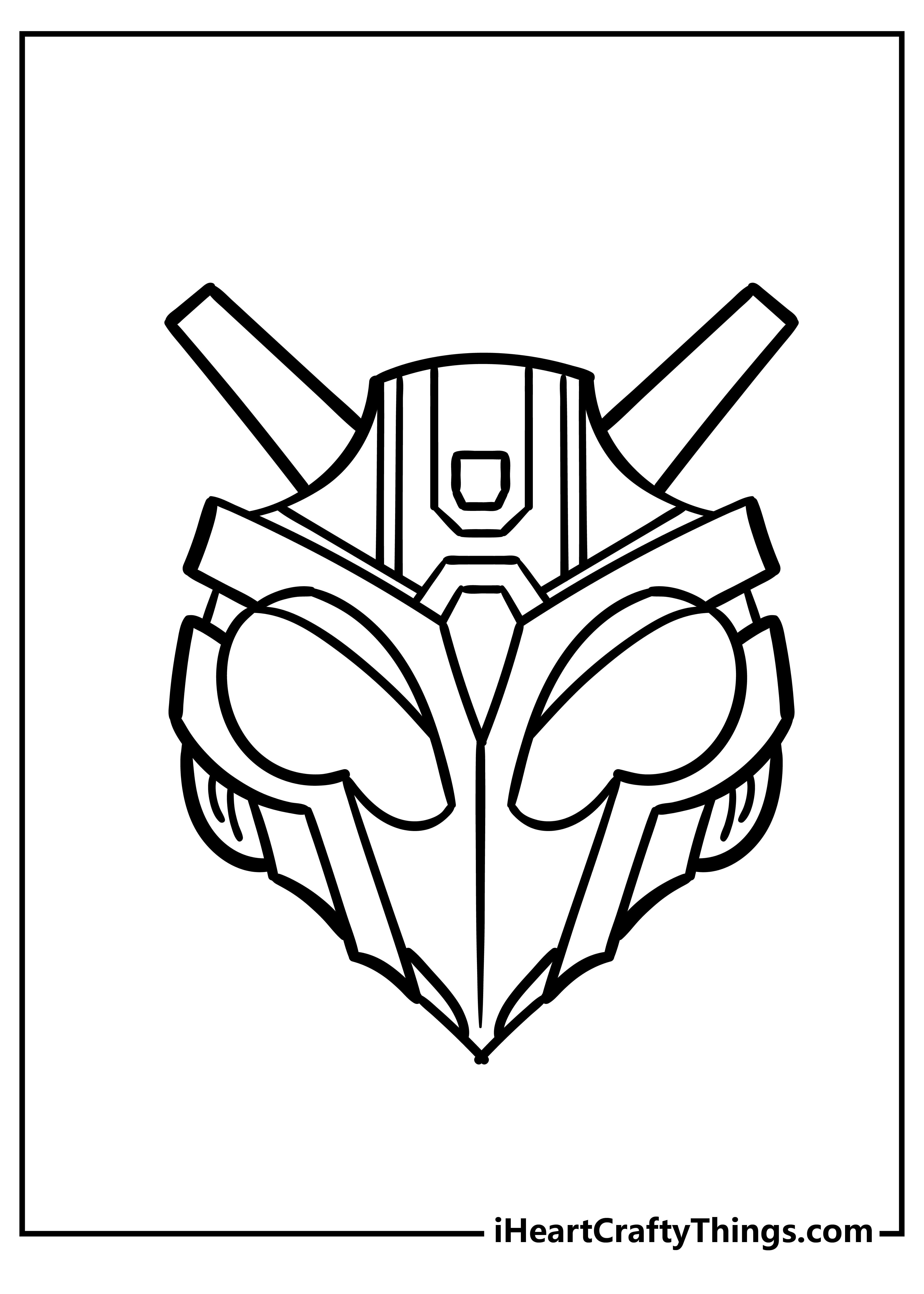 transformers bumblebee face drawing