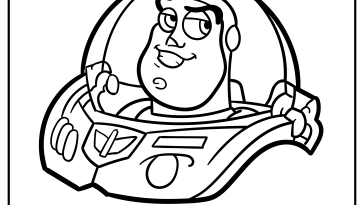 Buzz Lightyear Cartoon Coloring Pages free printable
