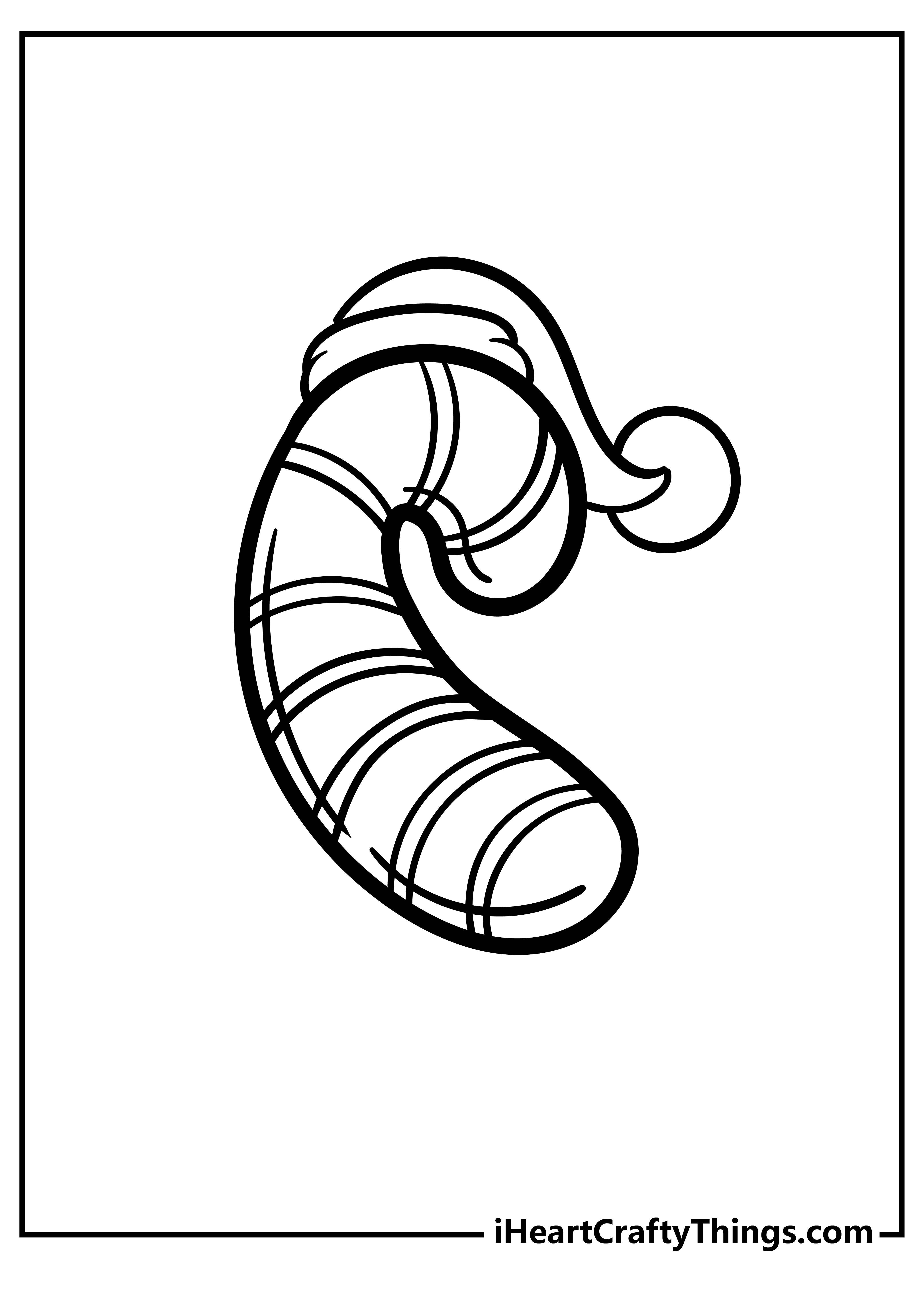 Candy Cane Coloring Book free printable