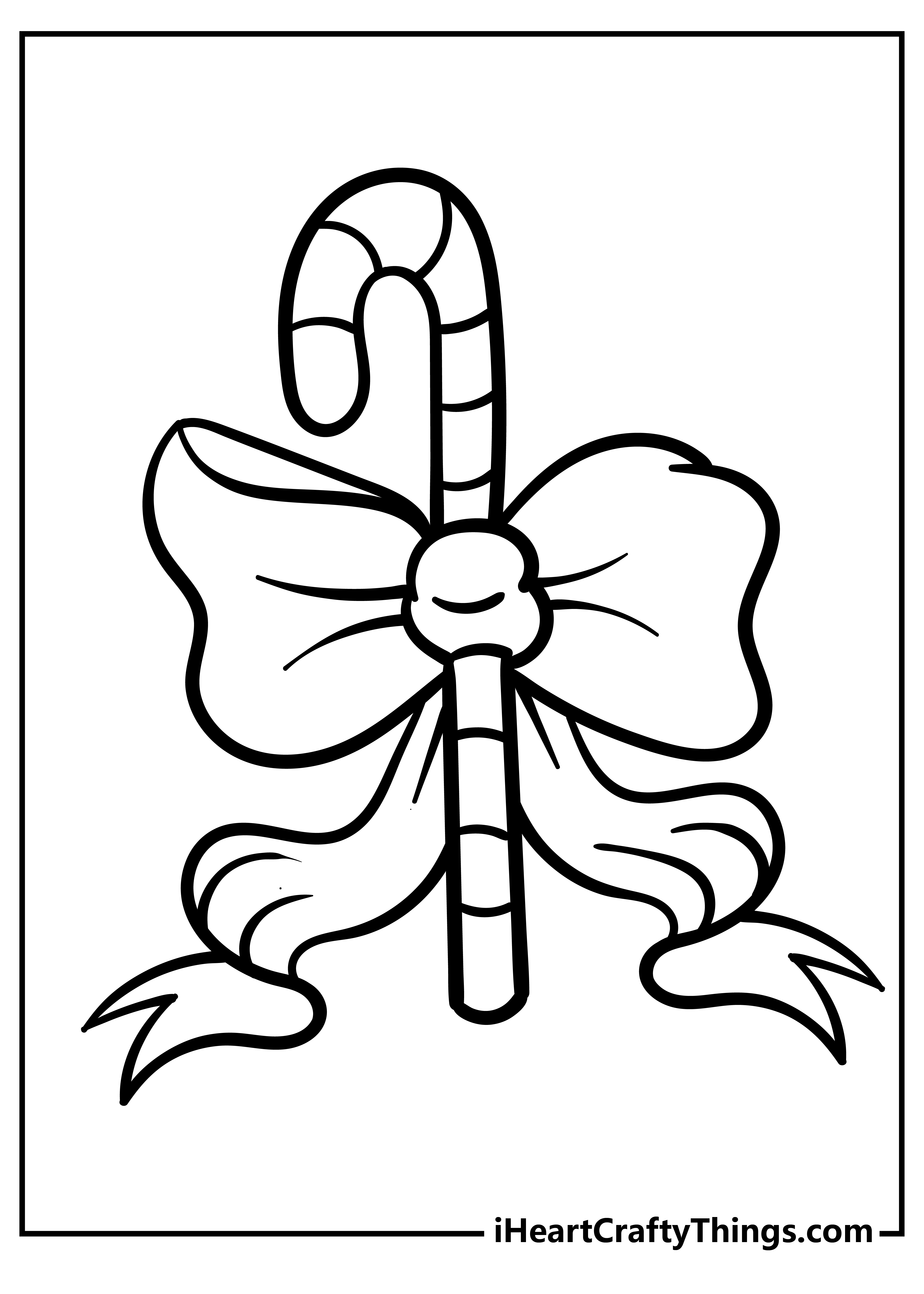 cute christmas candy cane coloring pages