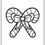 Candy Cane Coloring Pages free printable