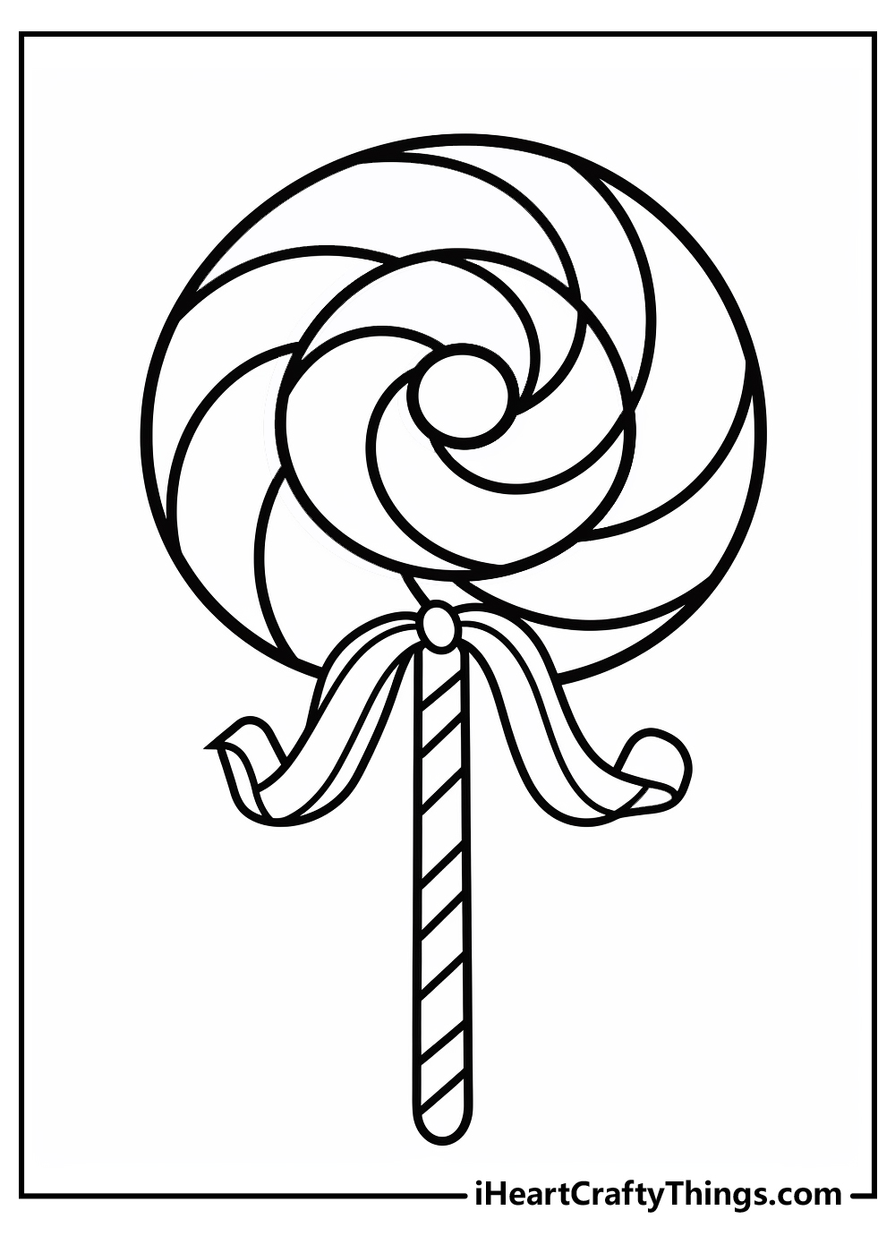 candy cane coloring printable
