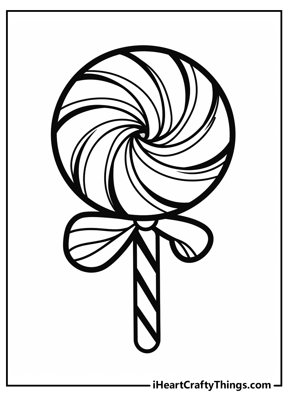 new candy cane coloring sheet