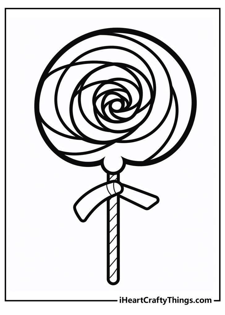 Candy Cane Coloring Pages (100% Free Printables)