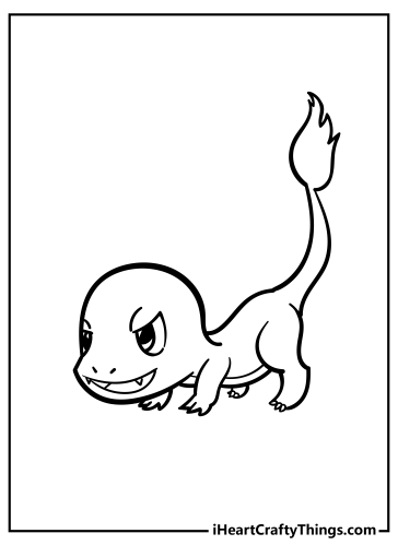 Charmander Coloring Pages free printable