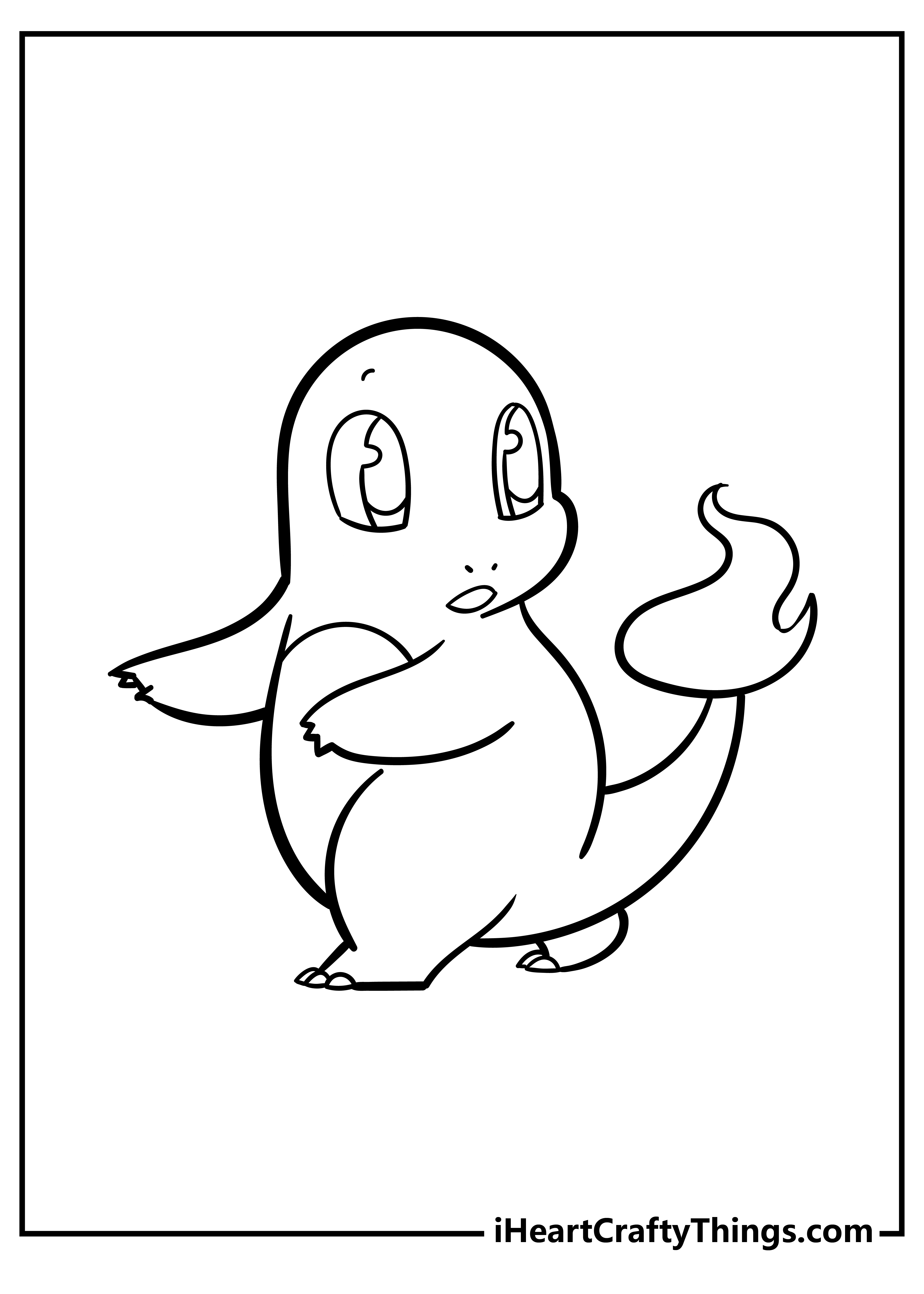 Charmander Coloring Book for adults free download