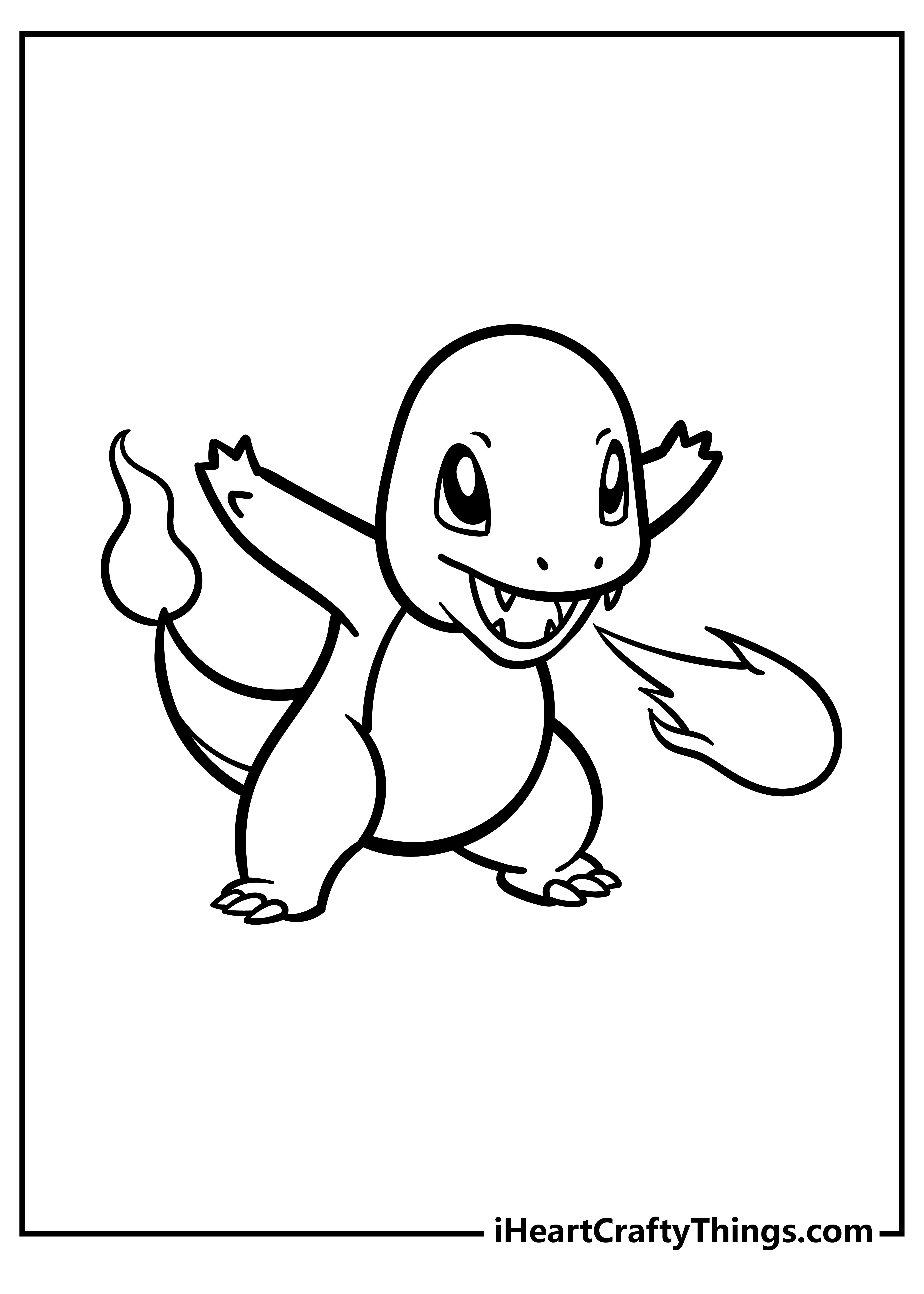 Charmander Coloring Pages for kids free download