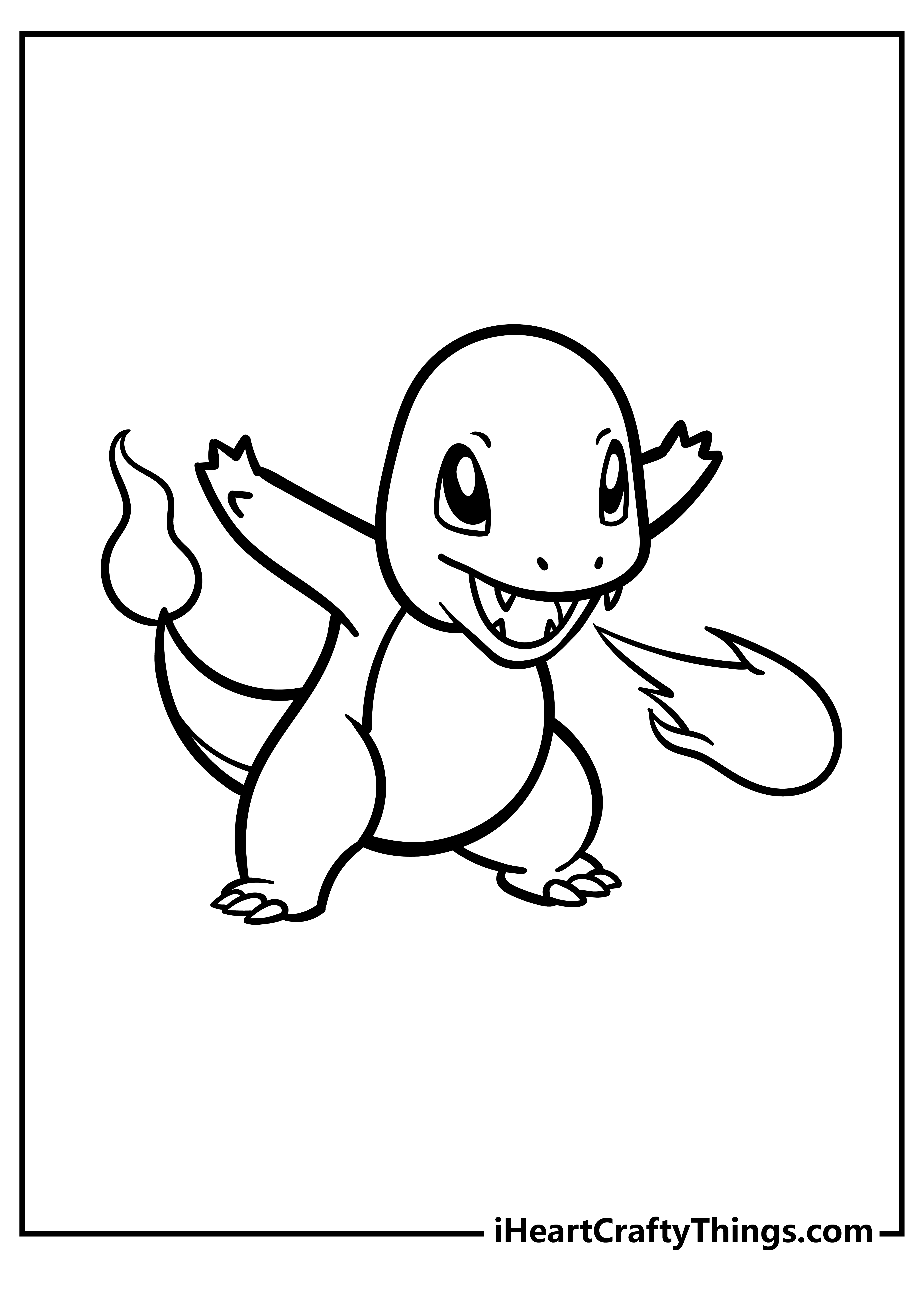 Pokemon Charmander Coloring Pages