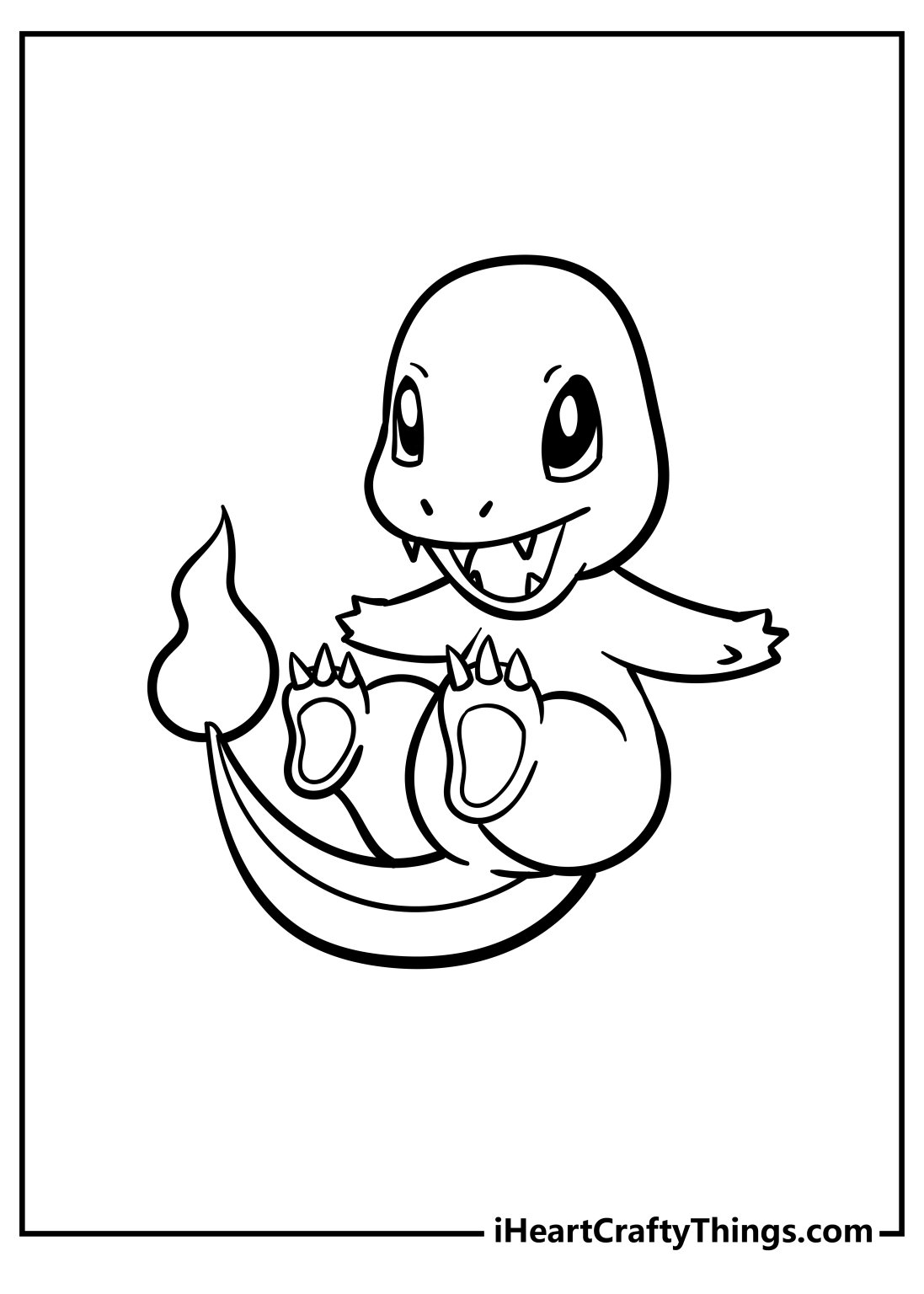 10 Fun Pokémon Charmander Coloring Pages for Kids