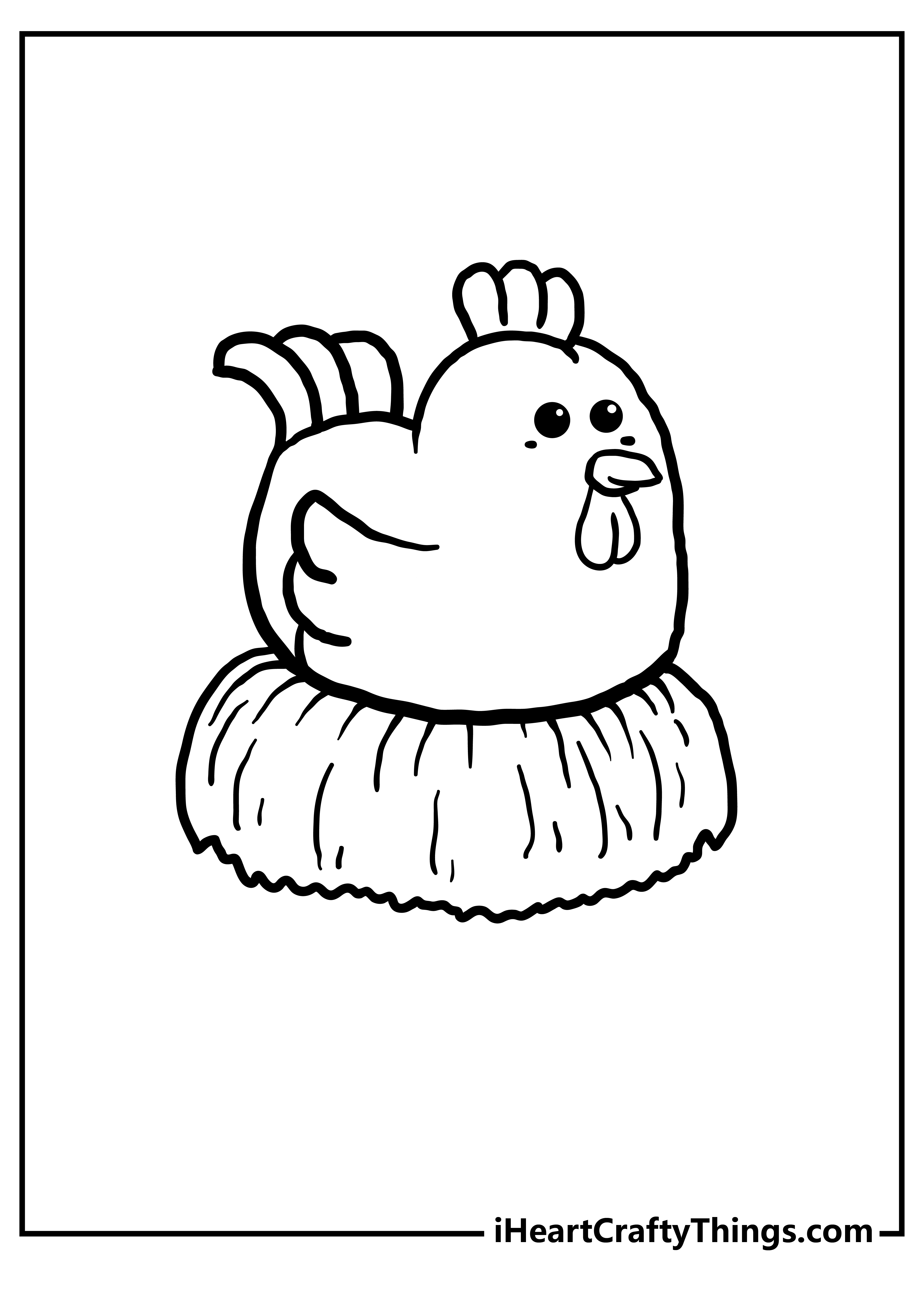 Chicken Coloring Pages for kids free download