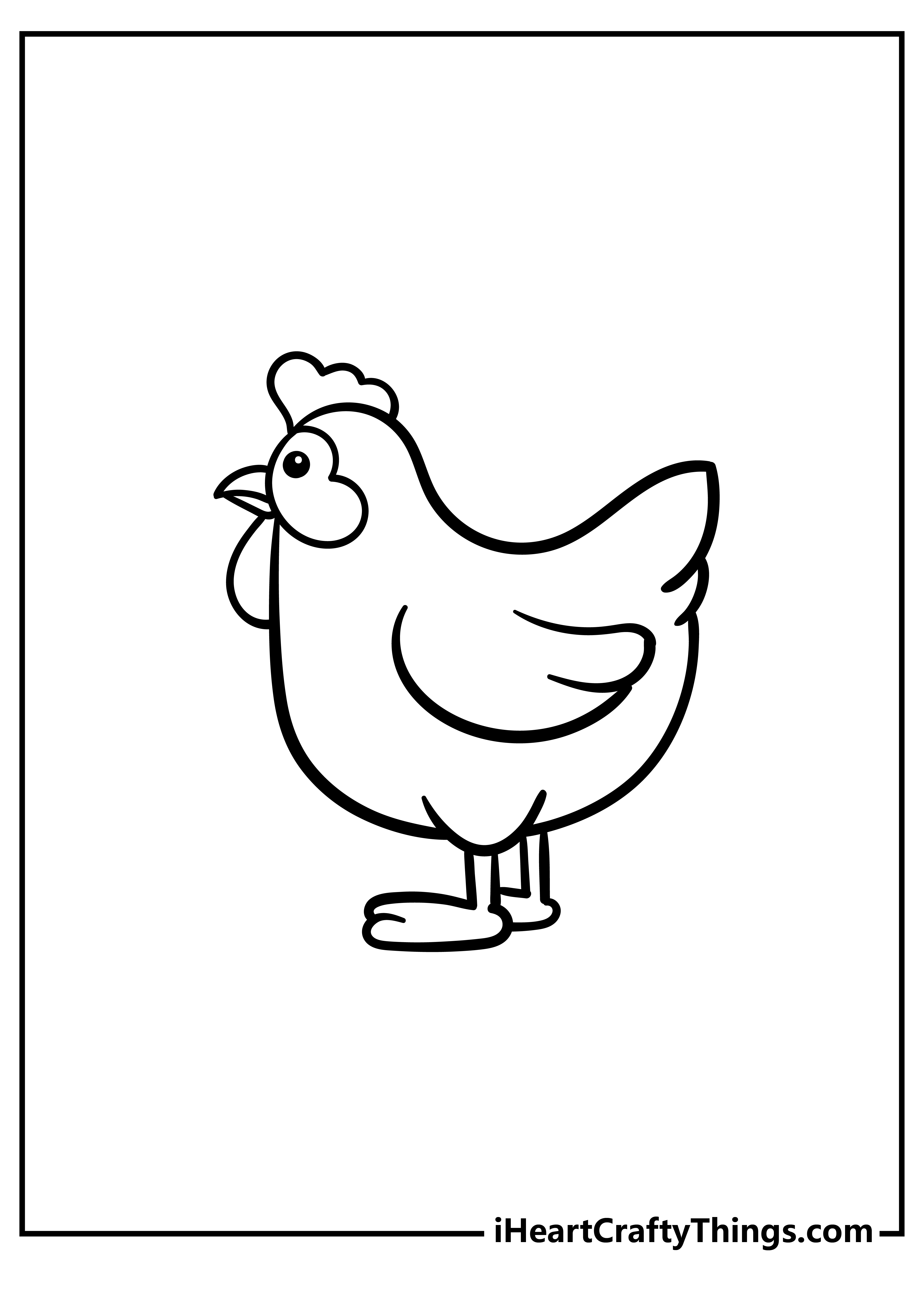 Chicken Coloring Pages free pdf download