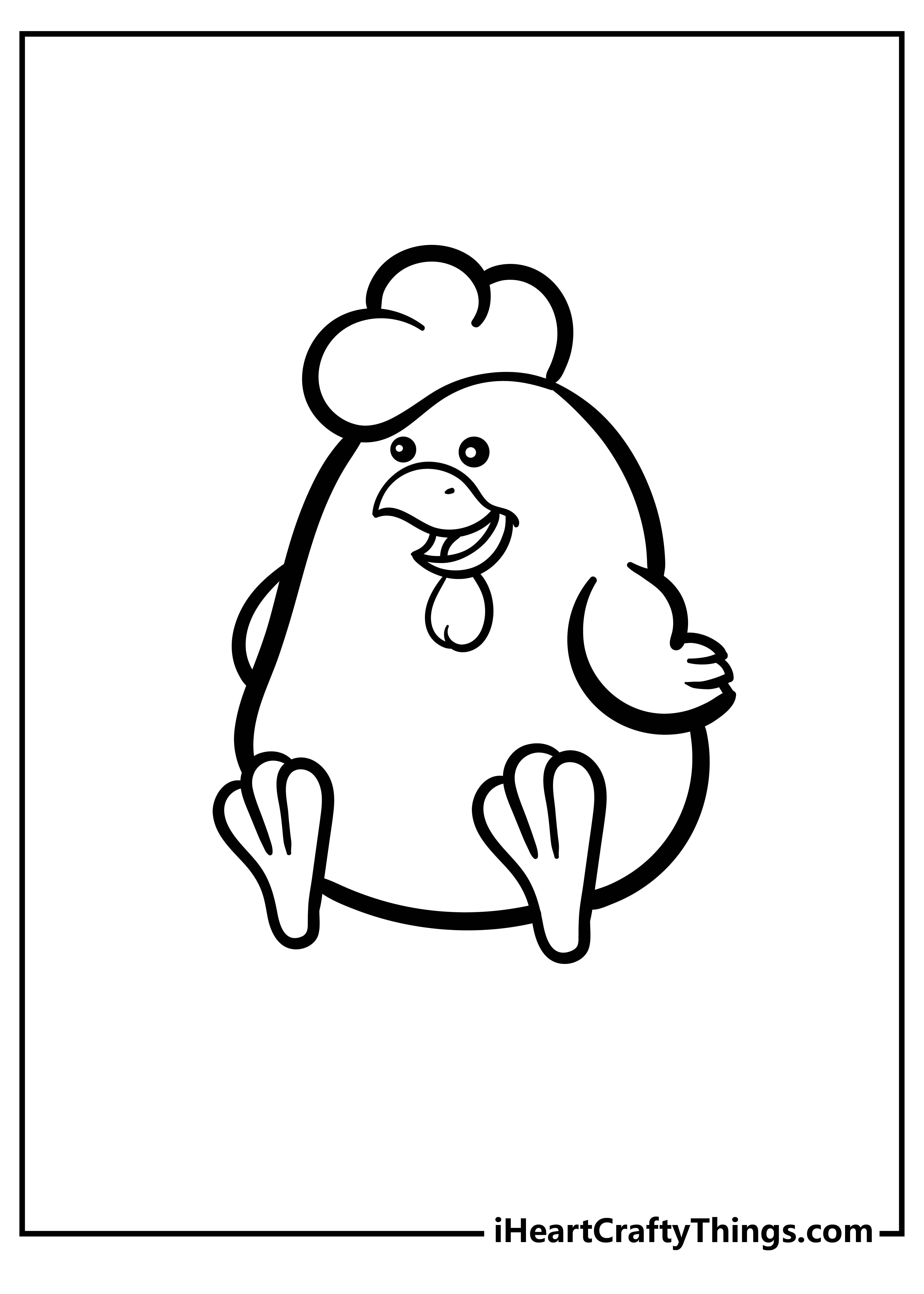 Chicken Coloring Pages for adults free printable