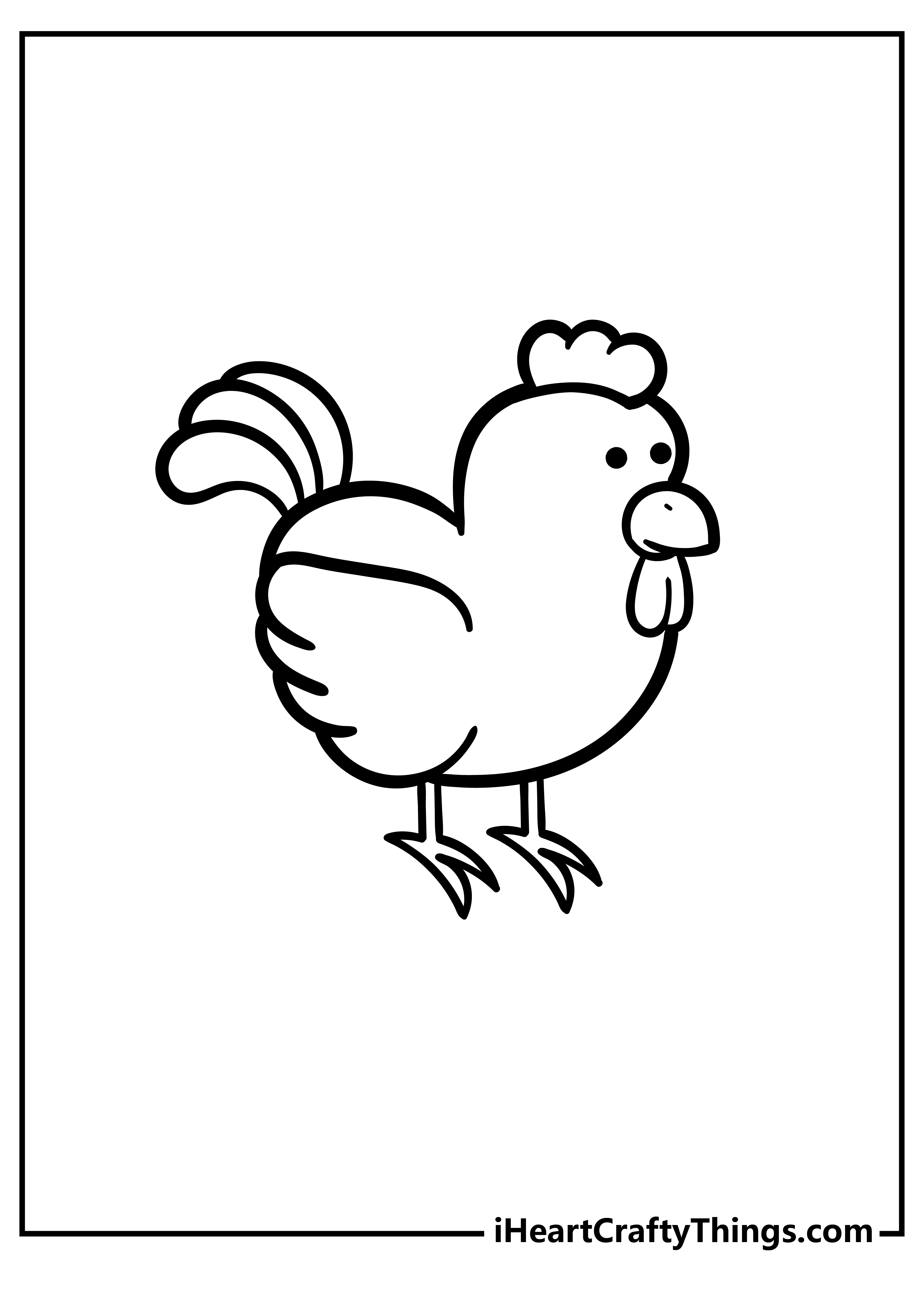 chicken coloring pages for preschoolers