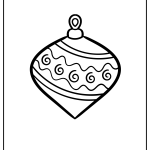 Christmas Ornament Coloring Pages free printable