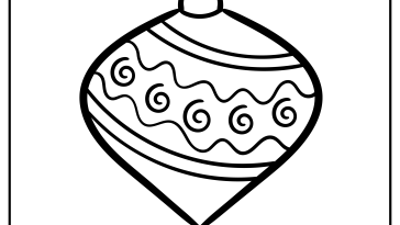 Christmas Ornament Coloring Pages free printable