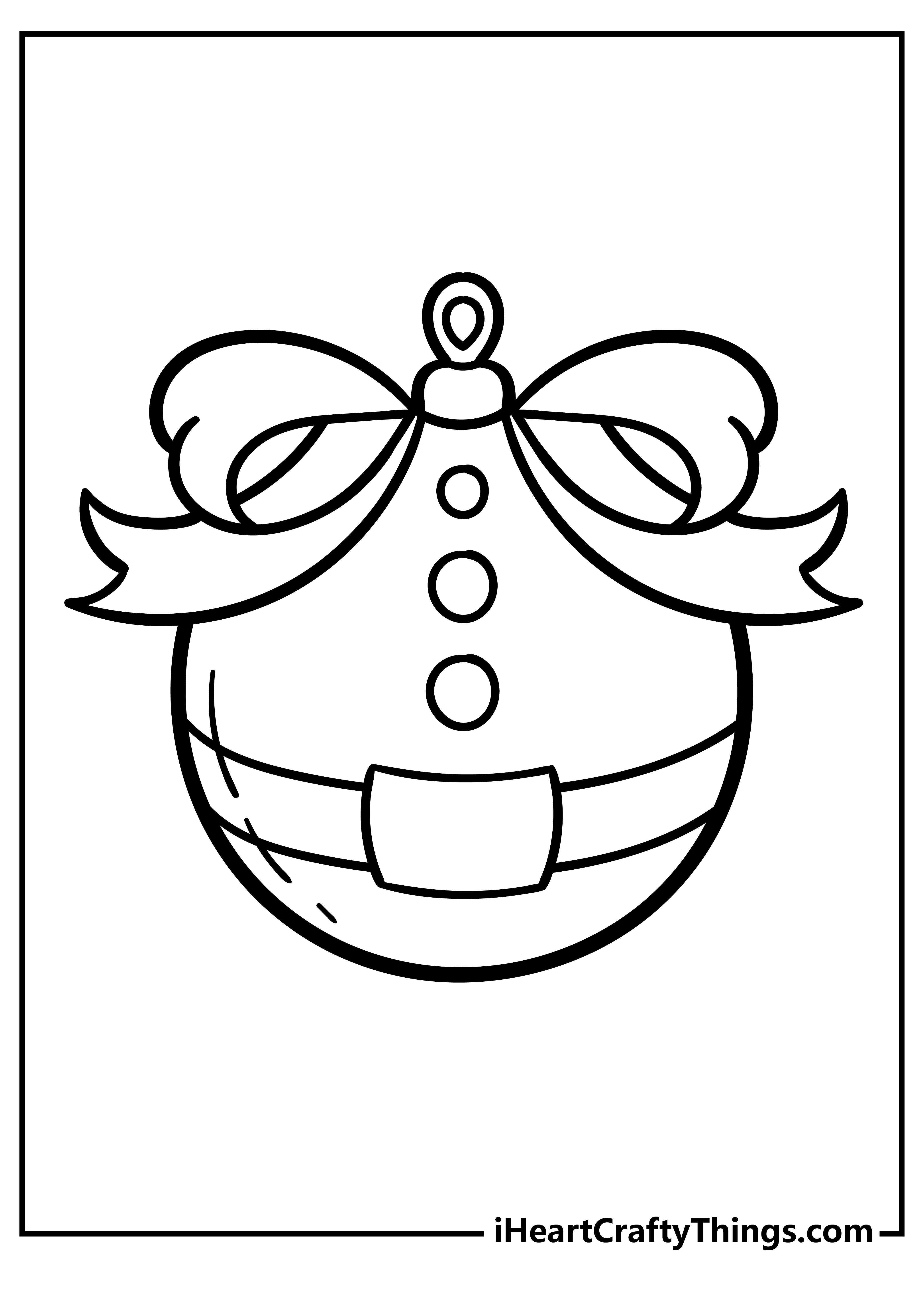 Printable Christmas Ornament Coloring Pages Updated 20