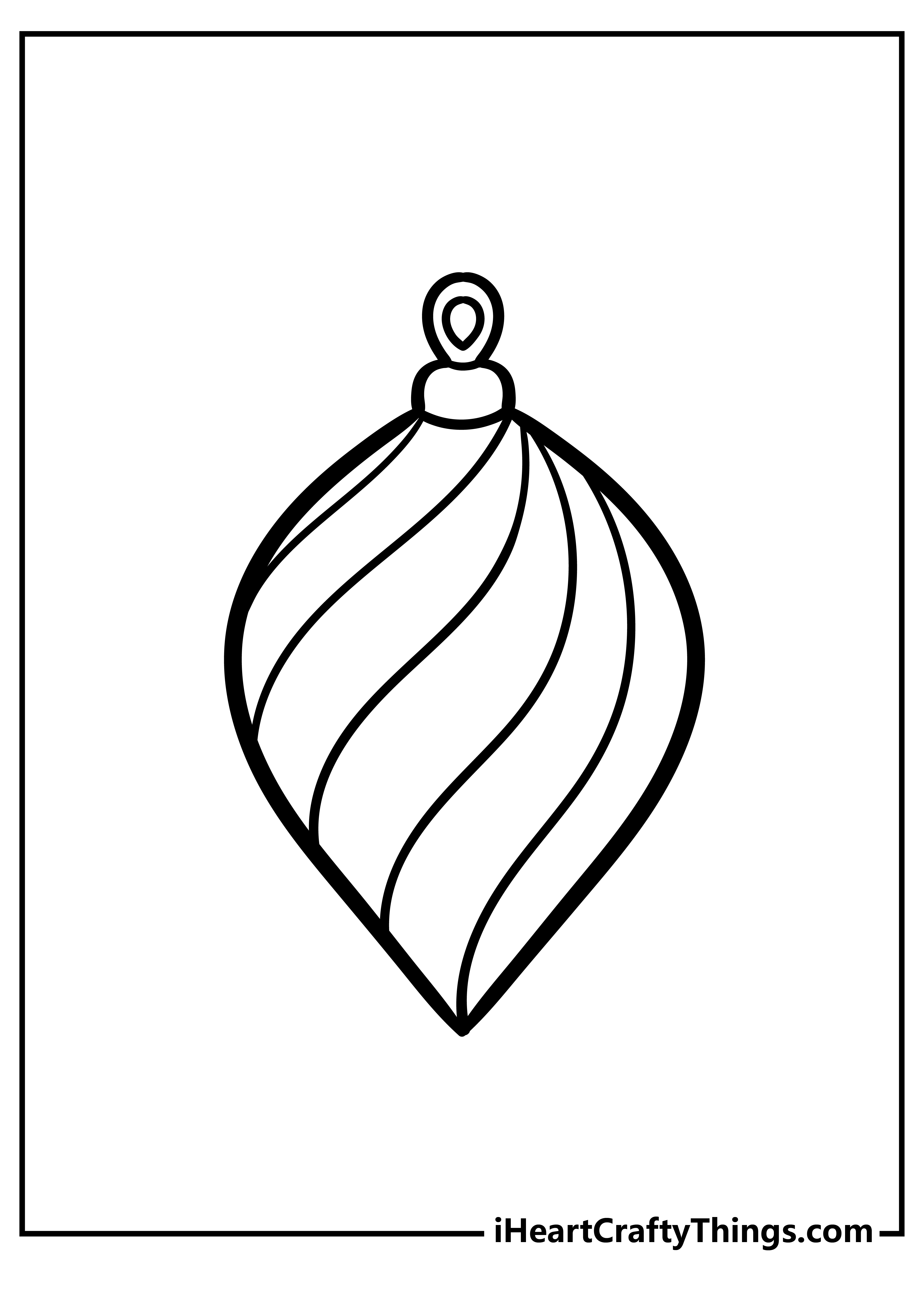 christmas ornaments coloring page