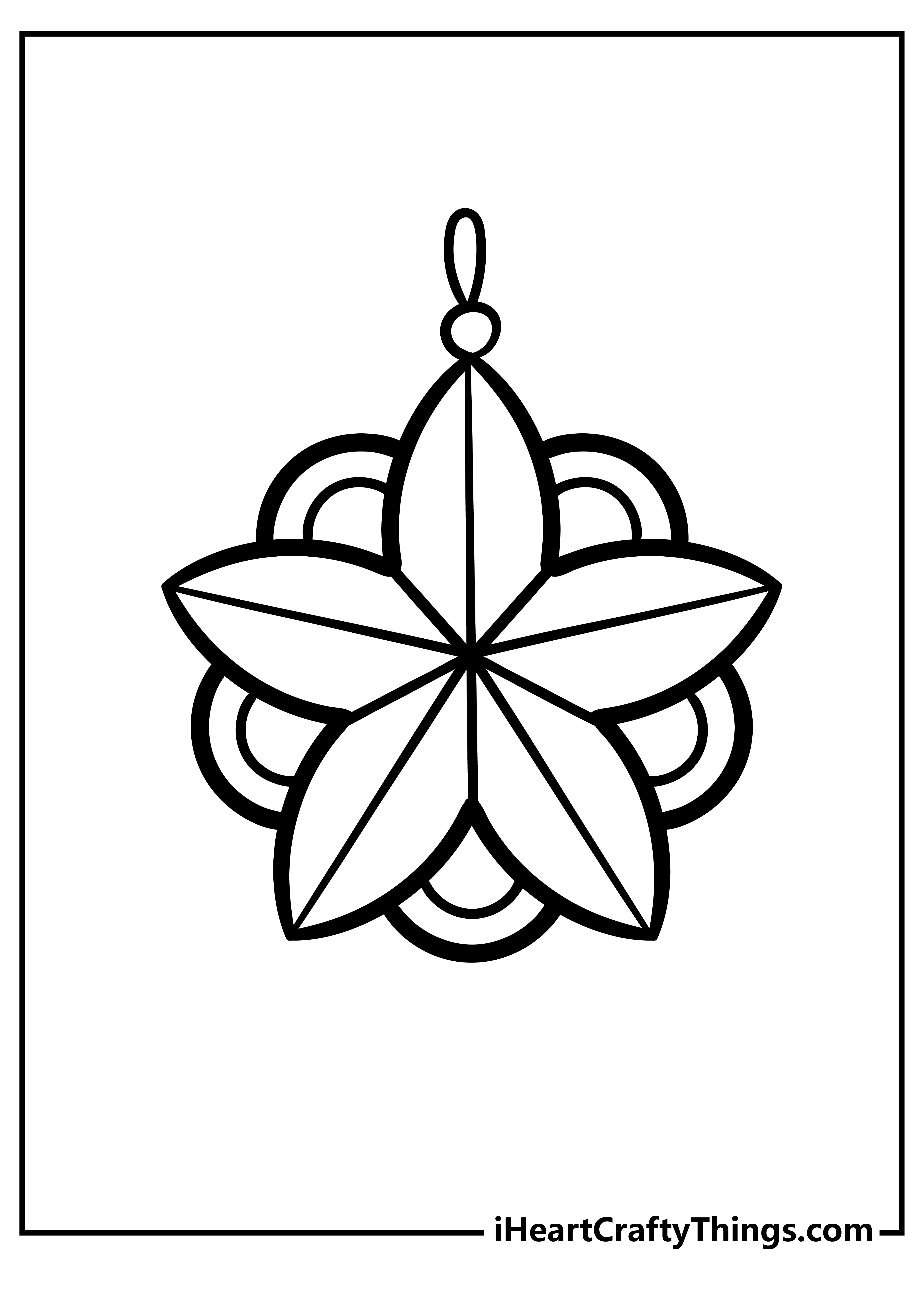 Christmas Ornament Coloring Book free printable