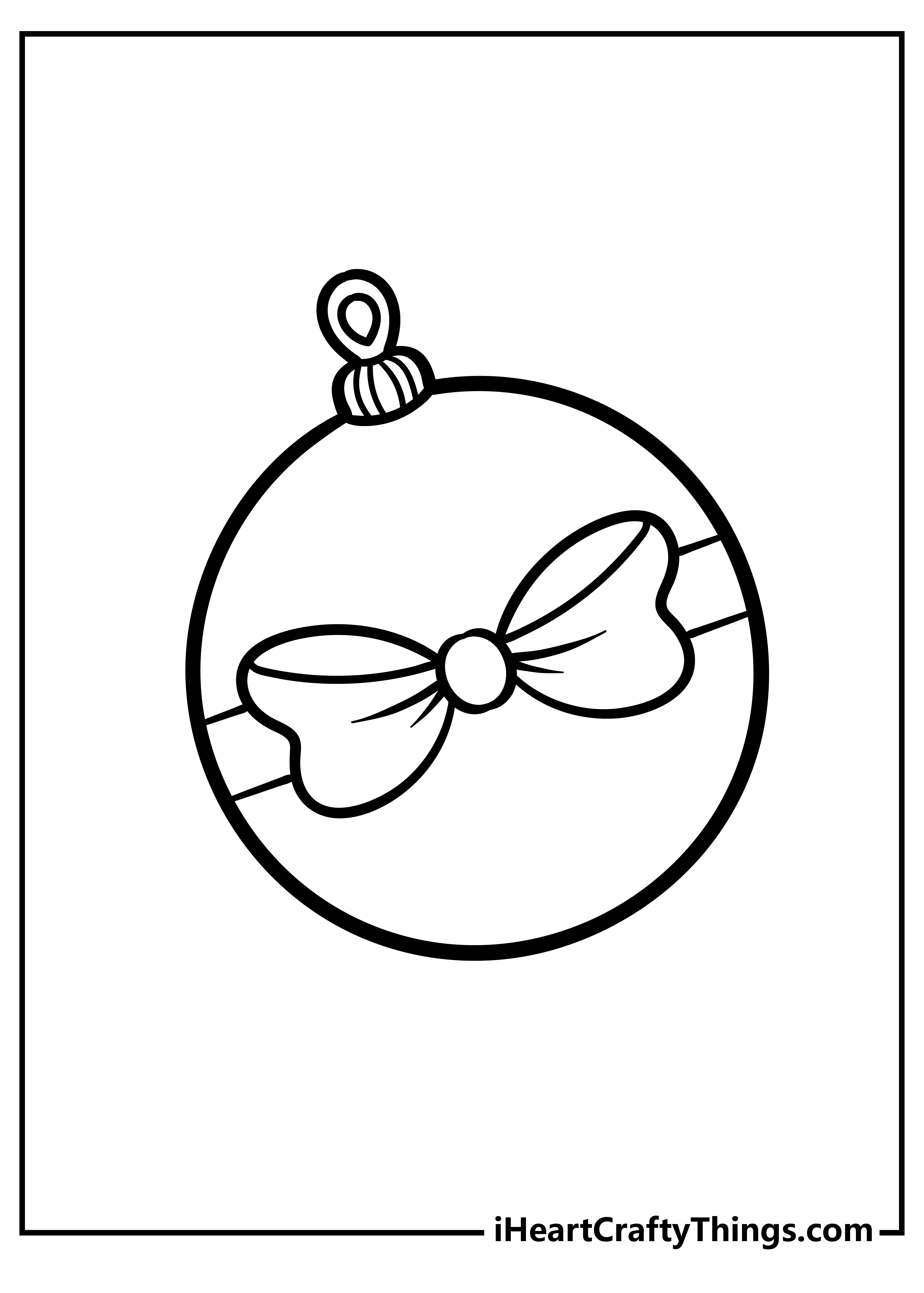 Christmas Ornament Coloring Book free printable