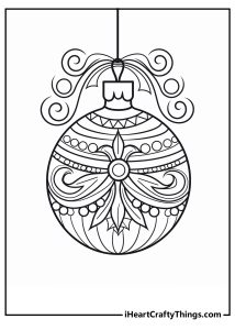 30 Christmas Ornament Coloring Pages (100% Free Printables)