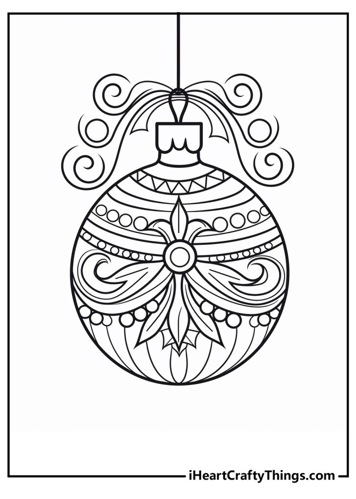 Christmas Ornament Coloring Pages (100% Free Printables)