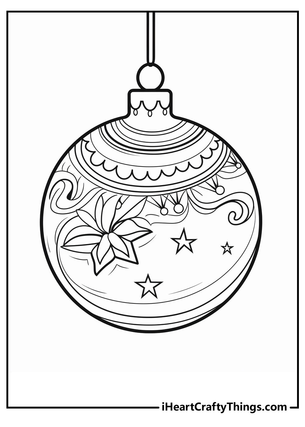 christmas ornaments coloring sheet