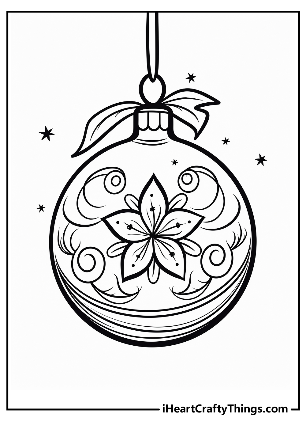 original christmas ornaments coloring pages