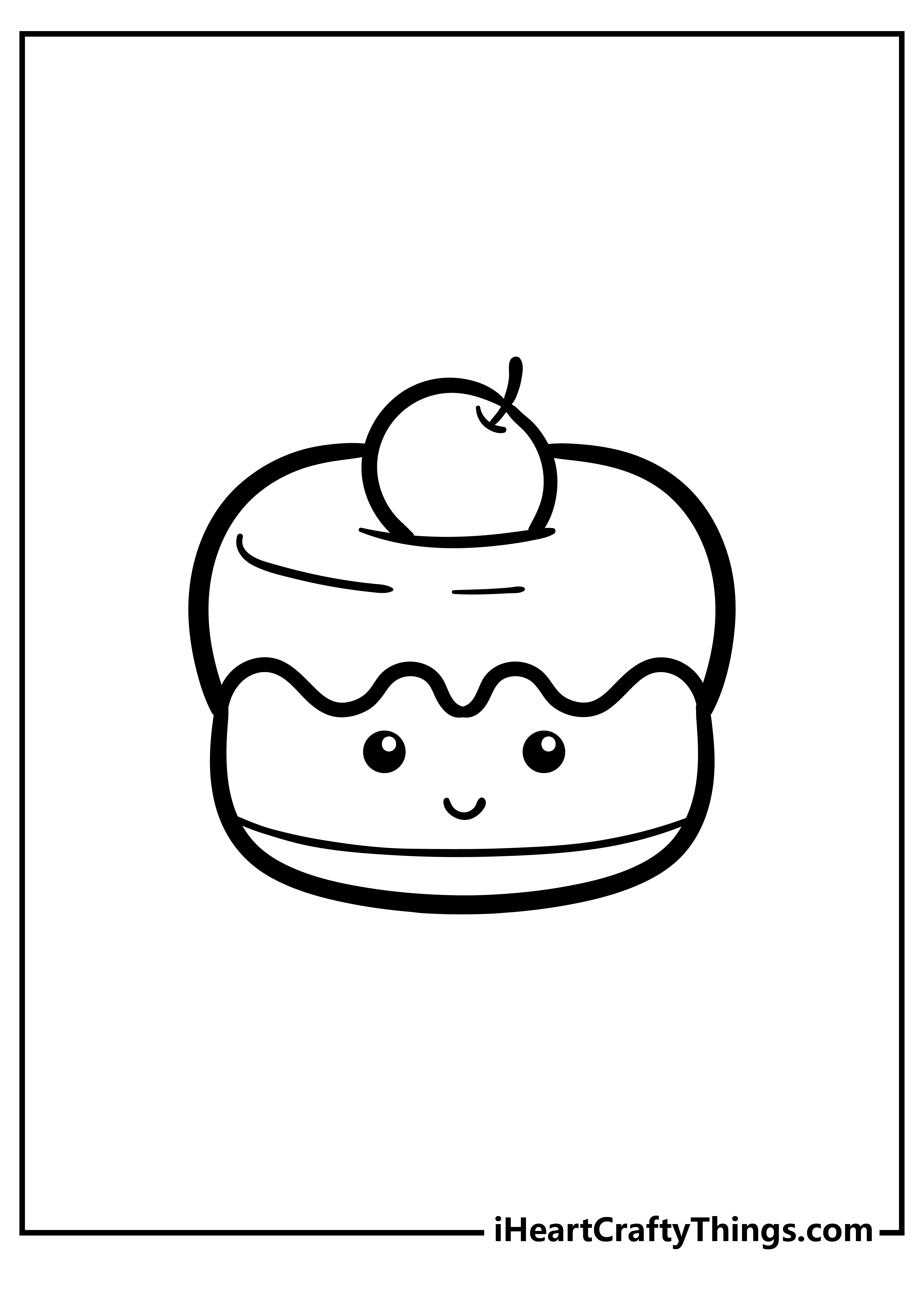 Cute Food Coloring Pages for kids free download