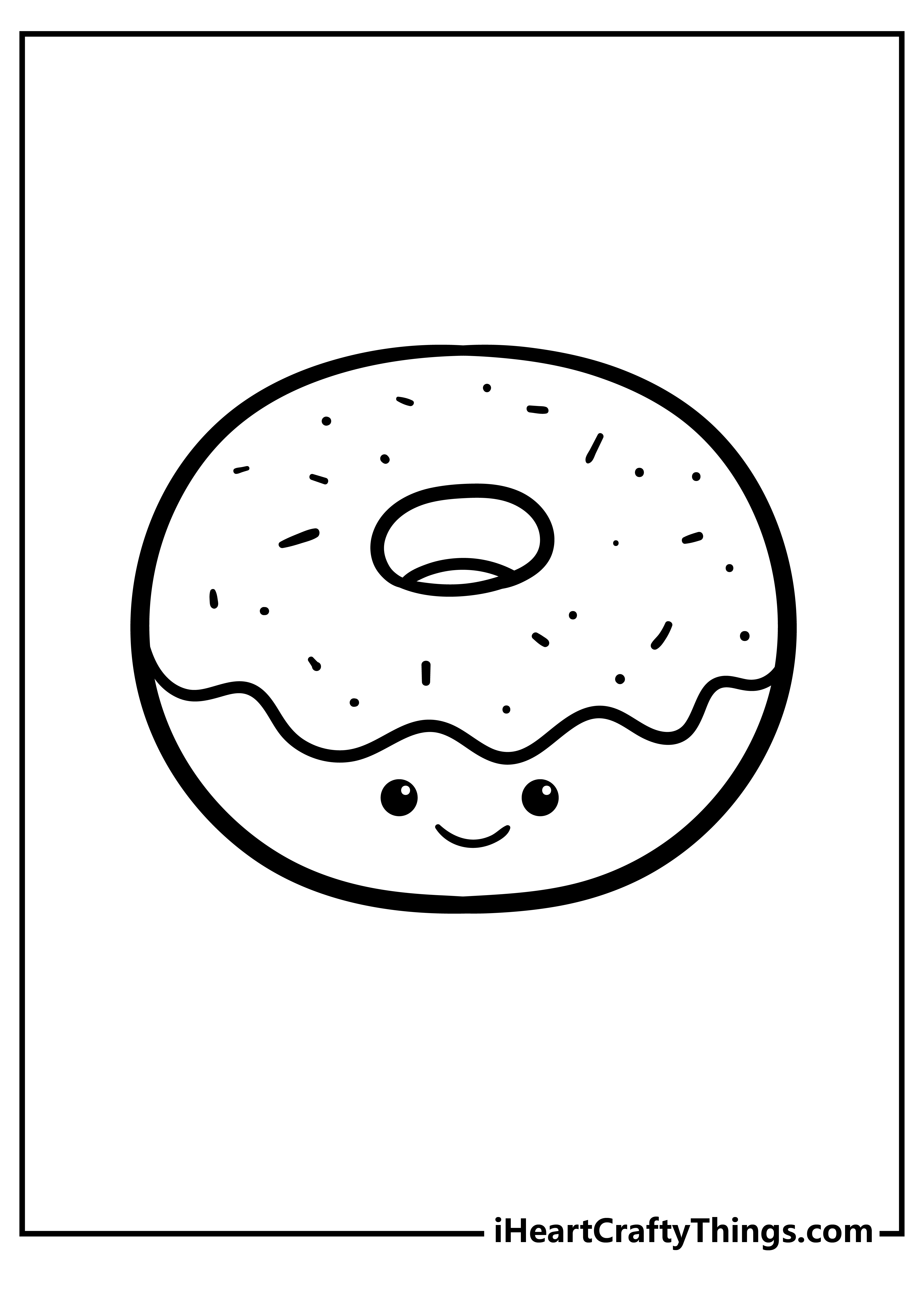 kawaii food coloring pages