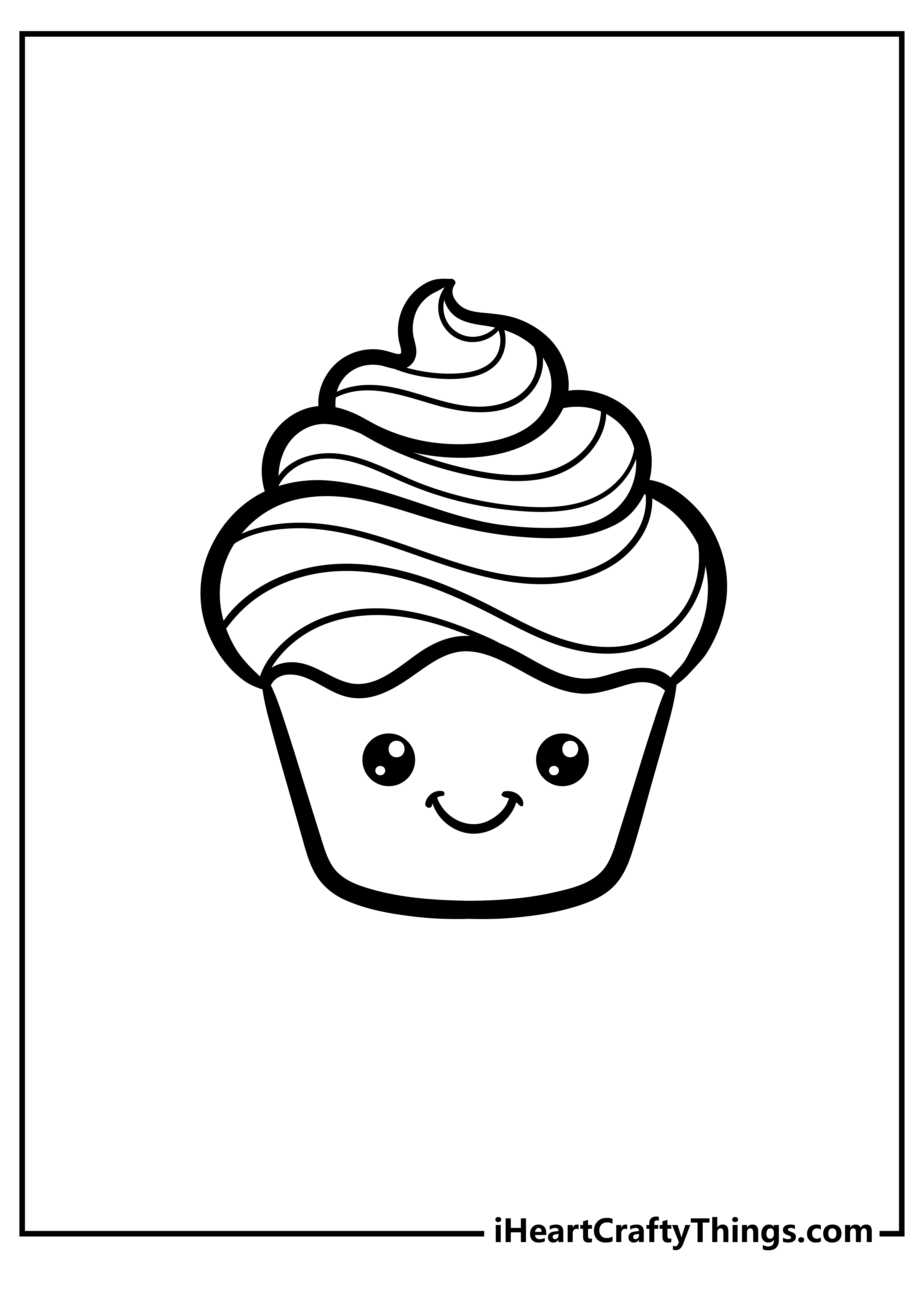 kawaii food coloring pages