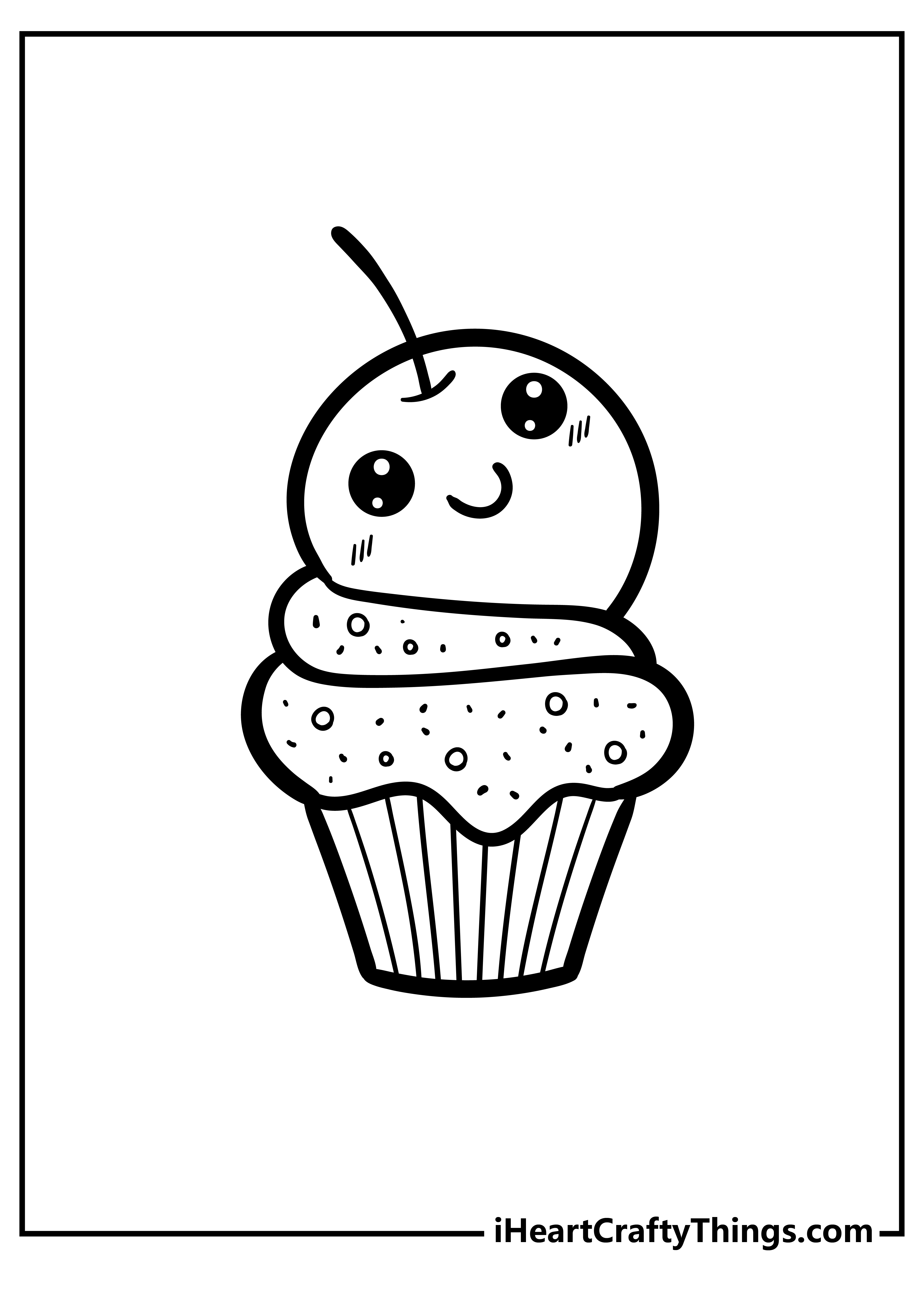 Cute Food Coloring Pages (100% Free Printables)