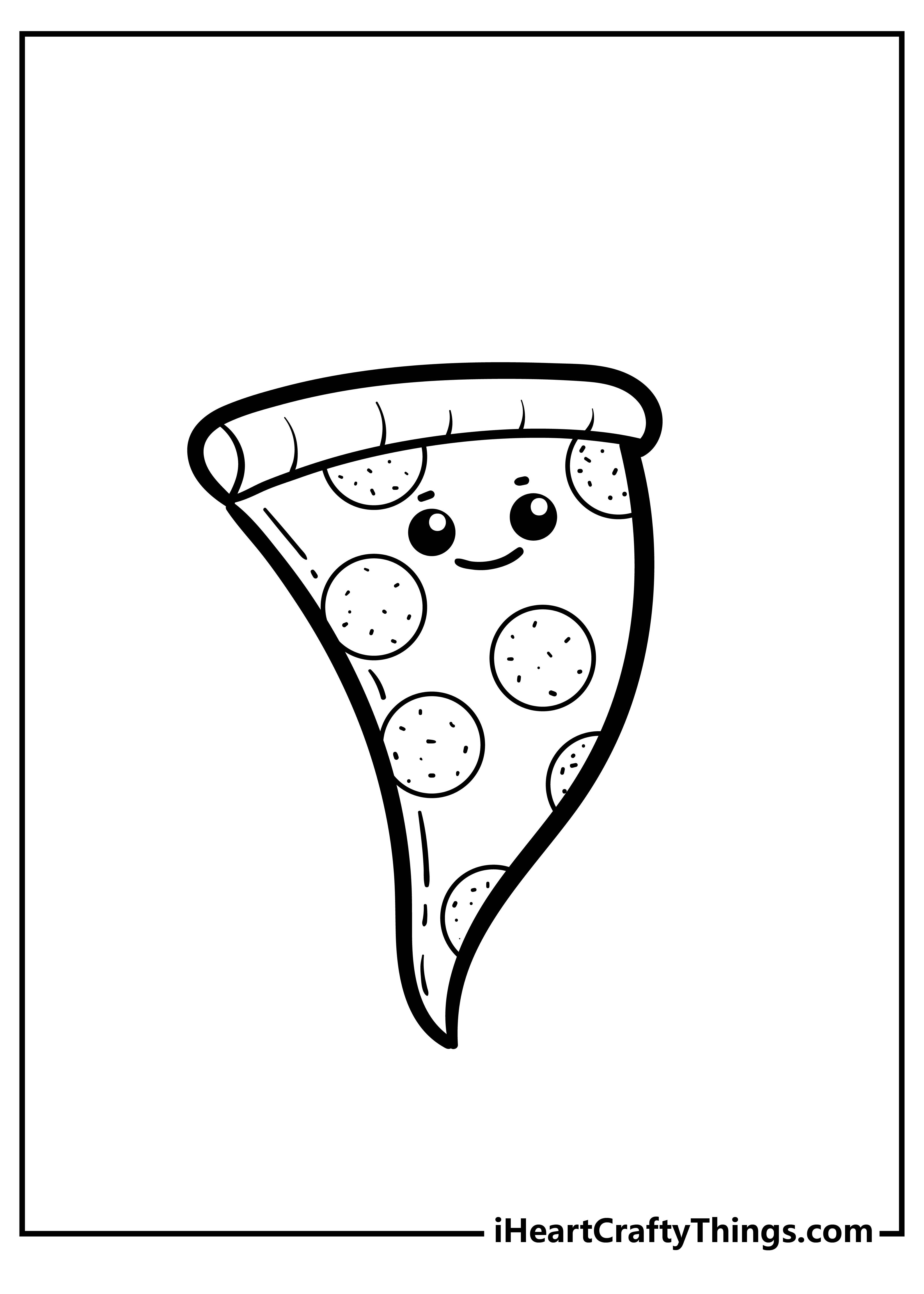 cute cartoon food coloring pages