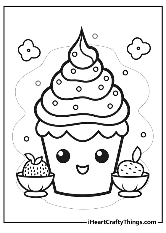 45 Food Coloring Pages: Easy Printables To Download For Free