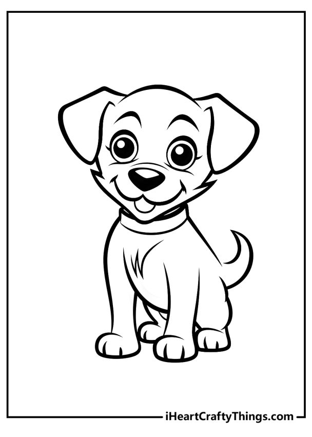 55 Dog Coloring Pages For Kids: Free Pdf To Download & Print